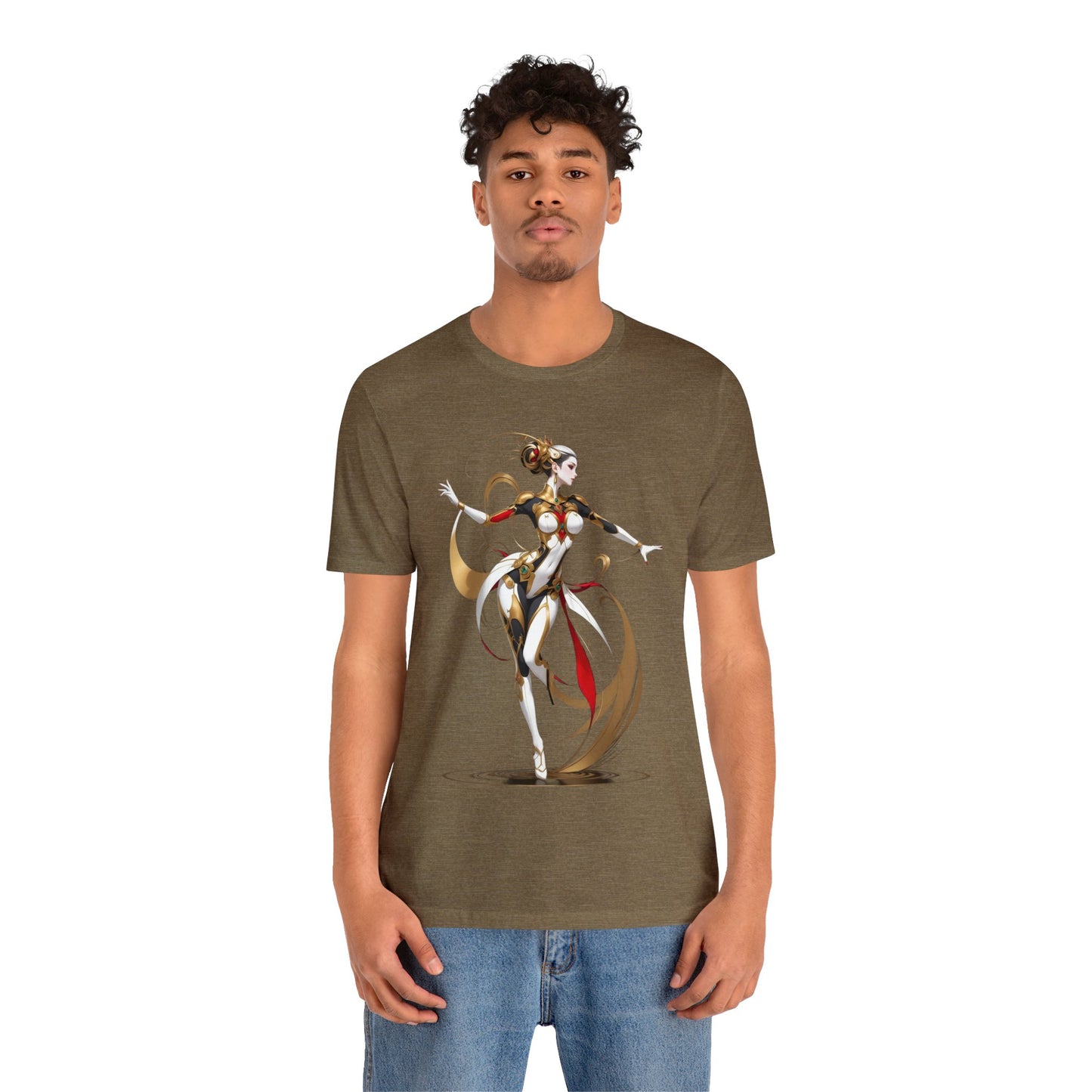 Kǎtōng Piàn - Mecha Girl Collection - Harper - Unisex Jersey Short Sleeve Tee Printify
