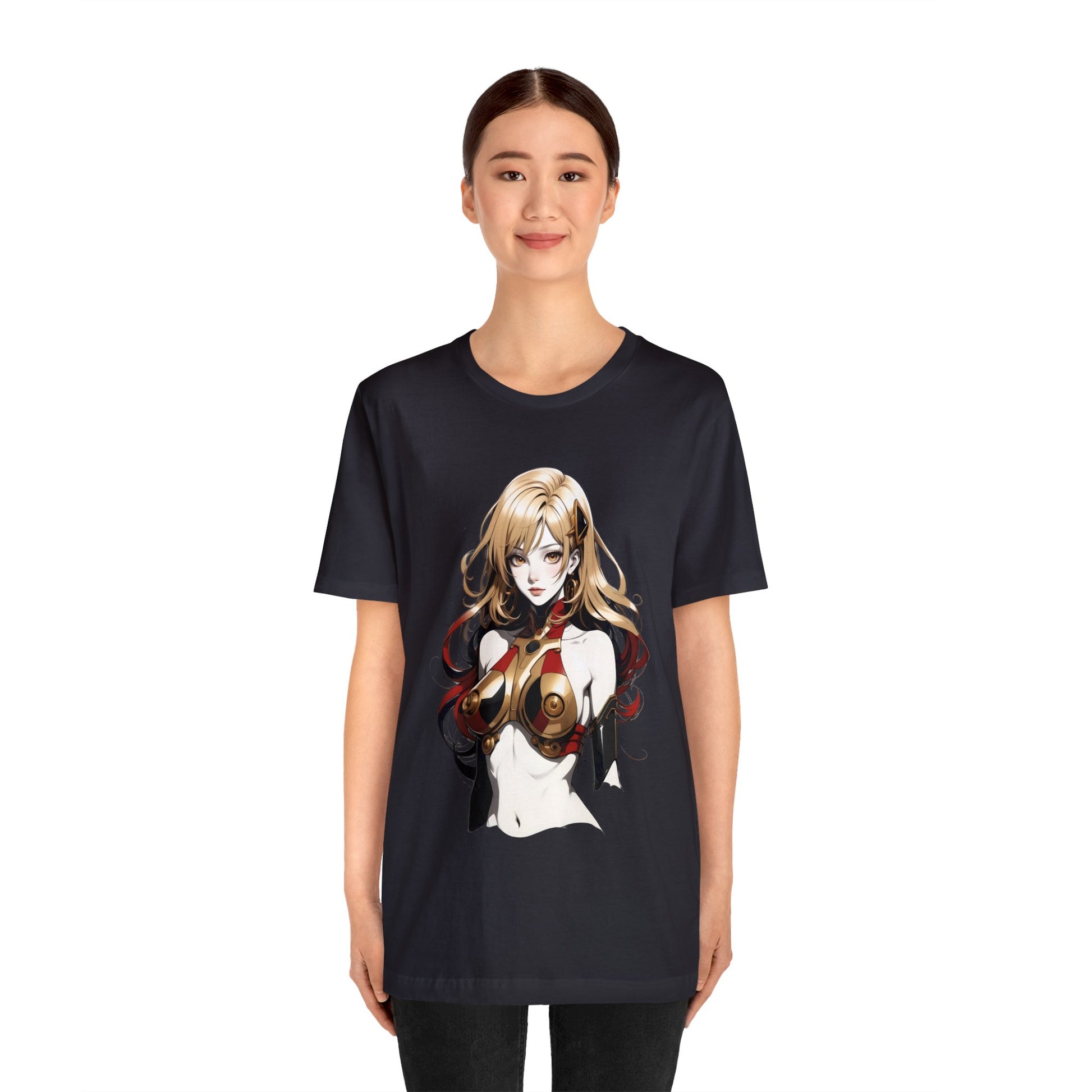 Kǎtōng Piàn - Mecha Girl Collection - Evelyn - Unisex Jersey Short Sleeve Tee Printify