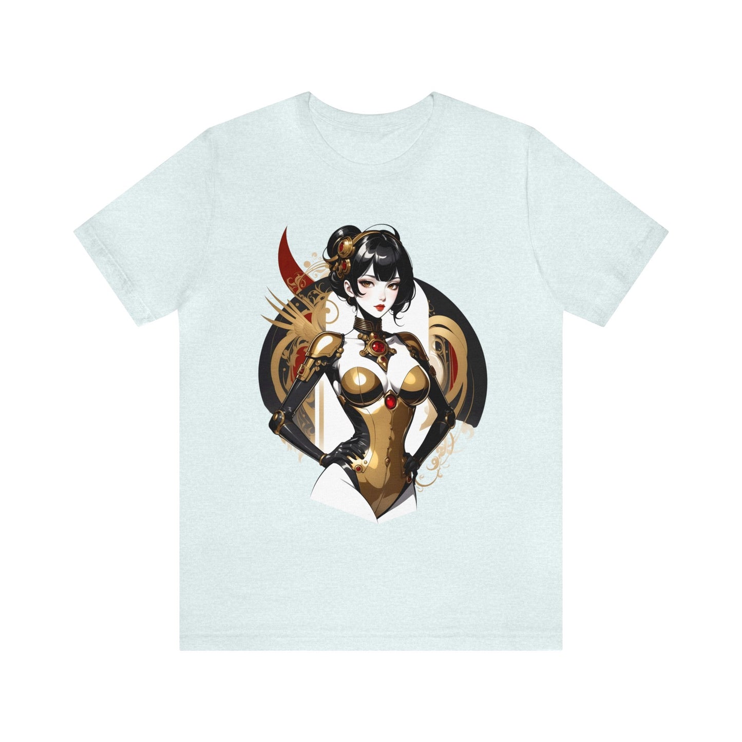 Kǎtōng Piàn - Mecha Girl Collection - Olivia - Unisex Jersey Short Sleeve Tee Printify