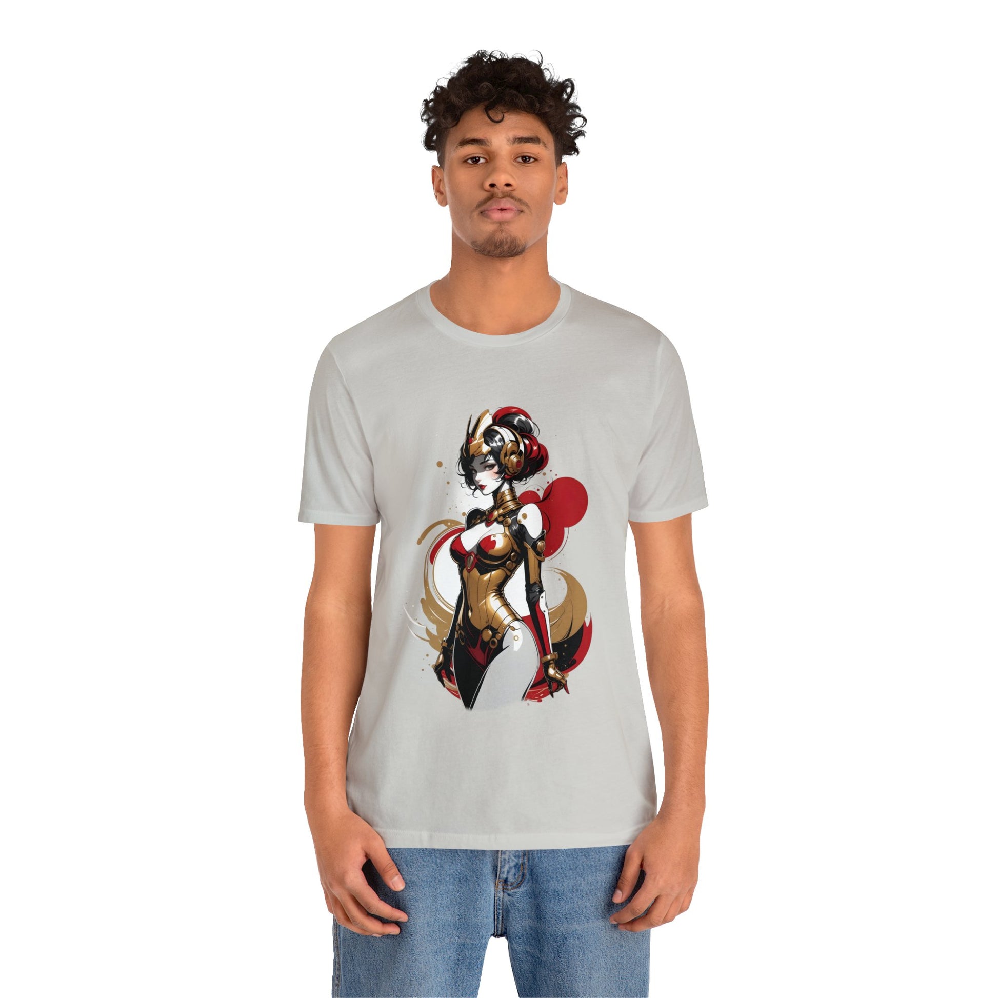 Kǎtōng Piàn - Mecha Girl Collection - Grace - Unisex Jersey Short Sleeve Tee Printify