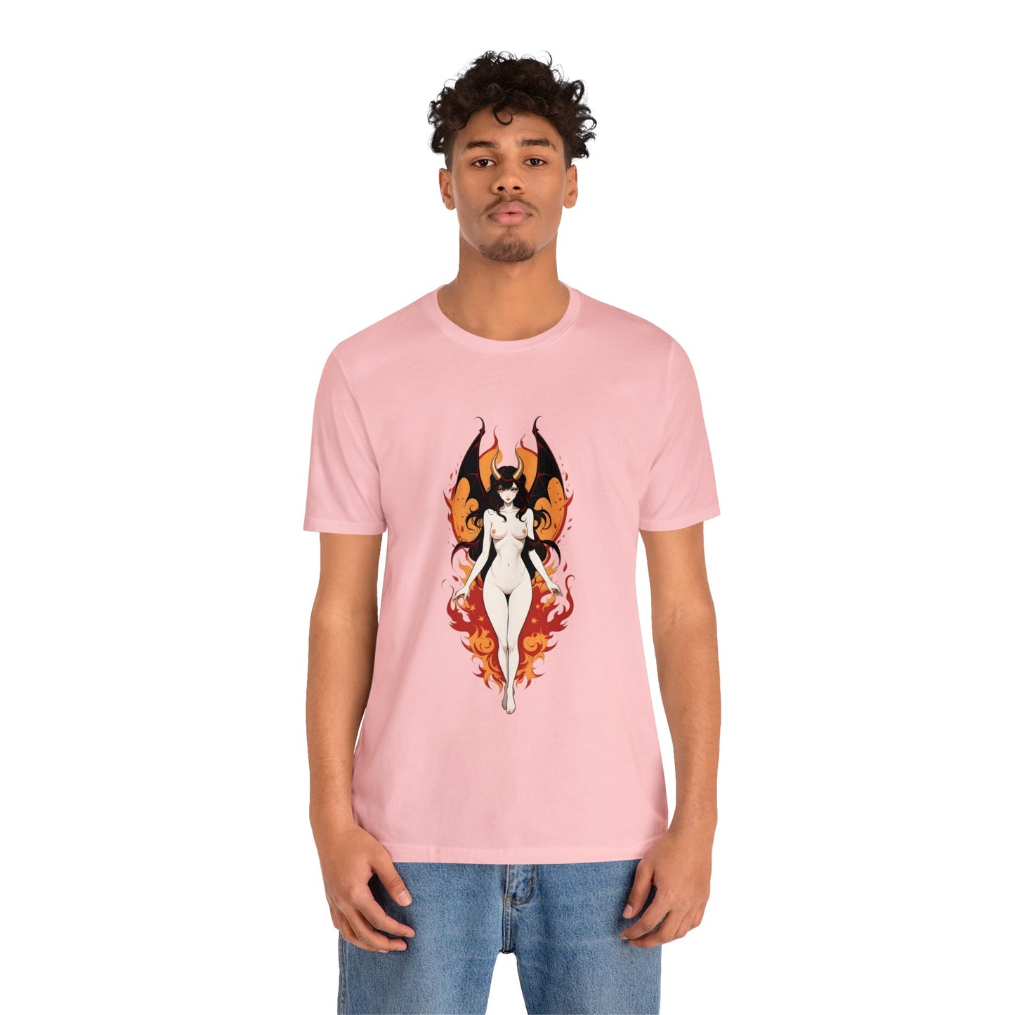 Kǎtōng Piàn - Devil Woman Collection - Akuji - Unisex Jersey Short Sleeve Tee Printify
