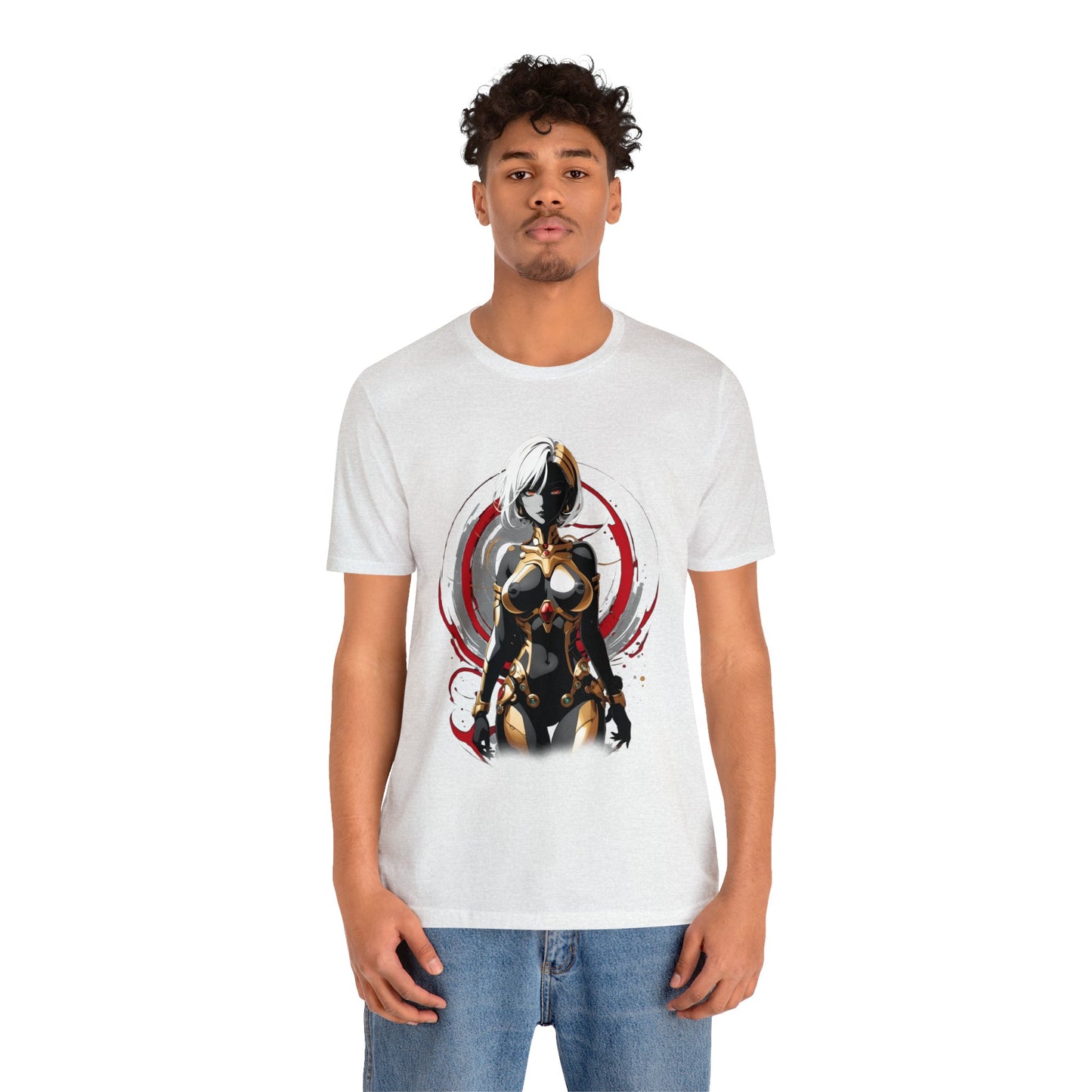 Kǎtōng Piàn - Mecha Girl Collection - Layla - Unisex Jersey Short Sleeve Tee Printify