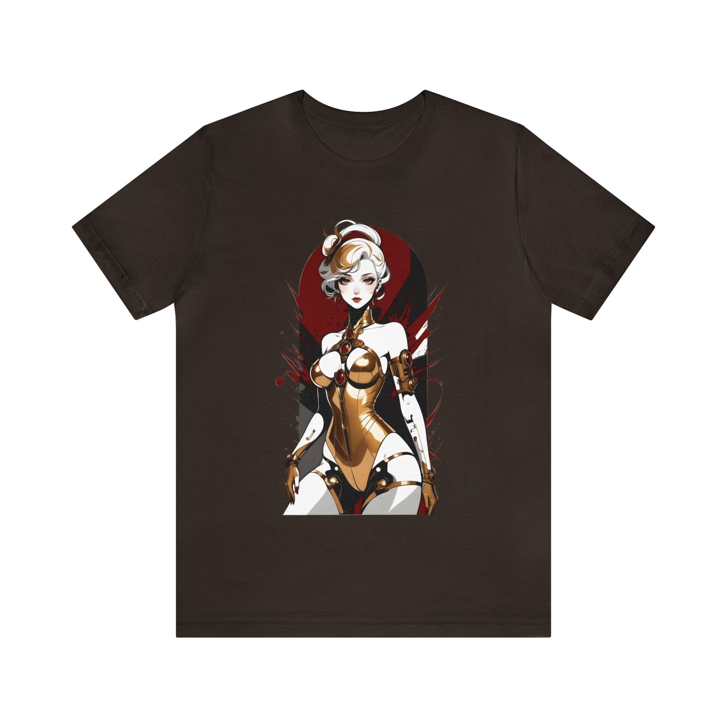 Kǎtōng Piàn - Mecha Girl Collection - Violet - Unisex Jersey Short Sleeve Tee Printify