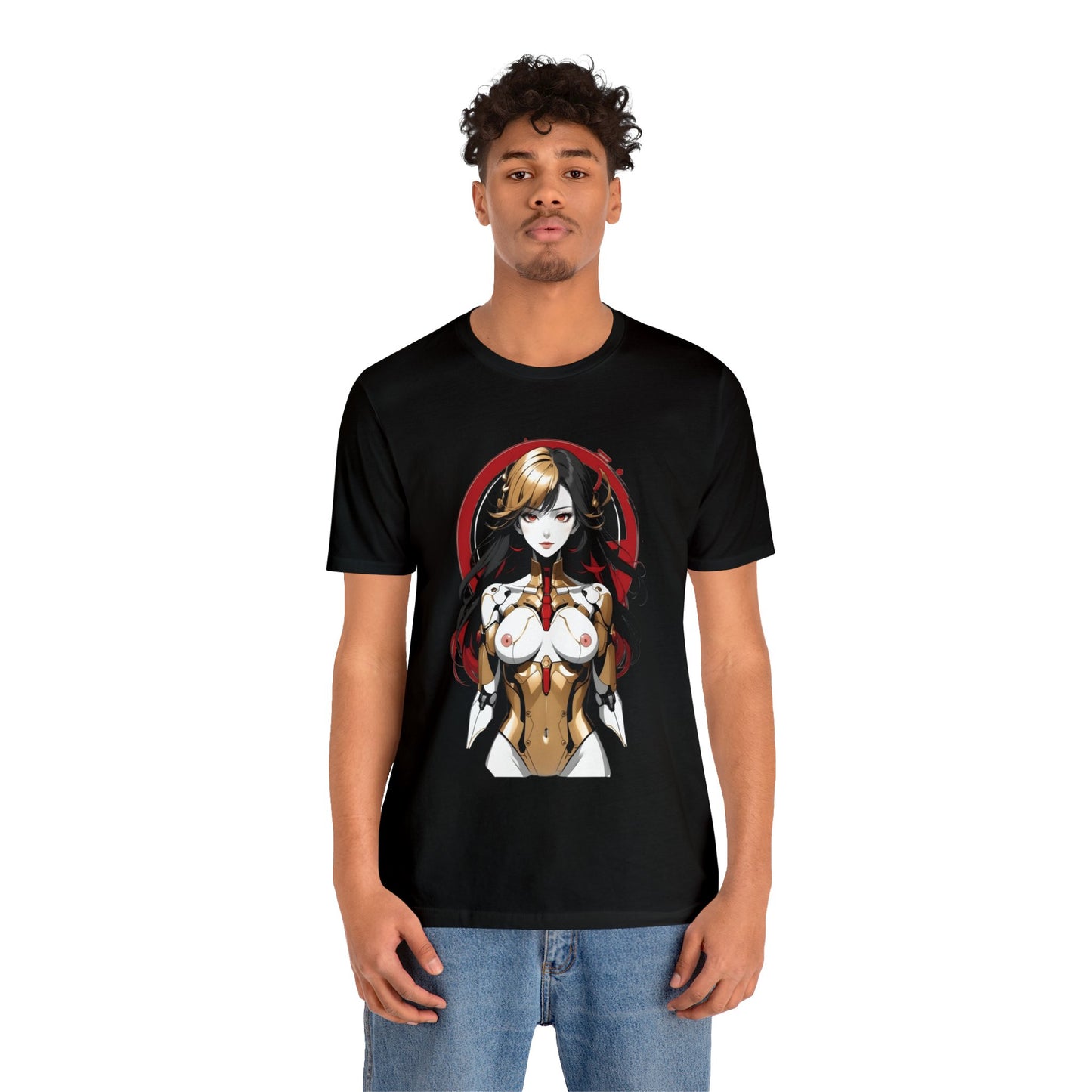 Kǎtōng Piàn - Mecha Girl Collection - Mia - Unisex Jersey Short Sleeve Tee Printify