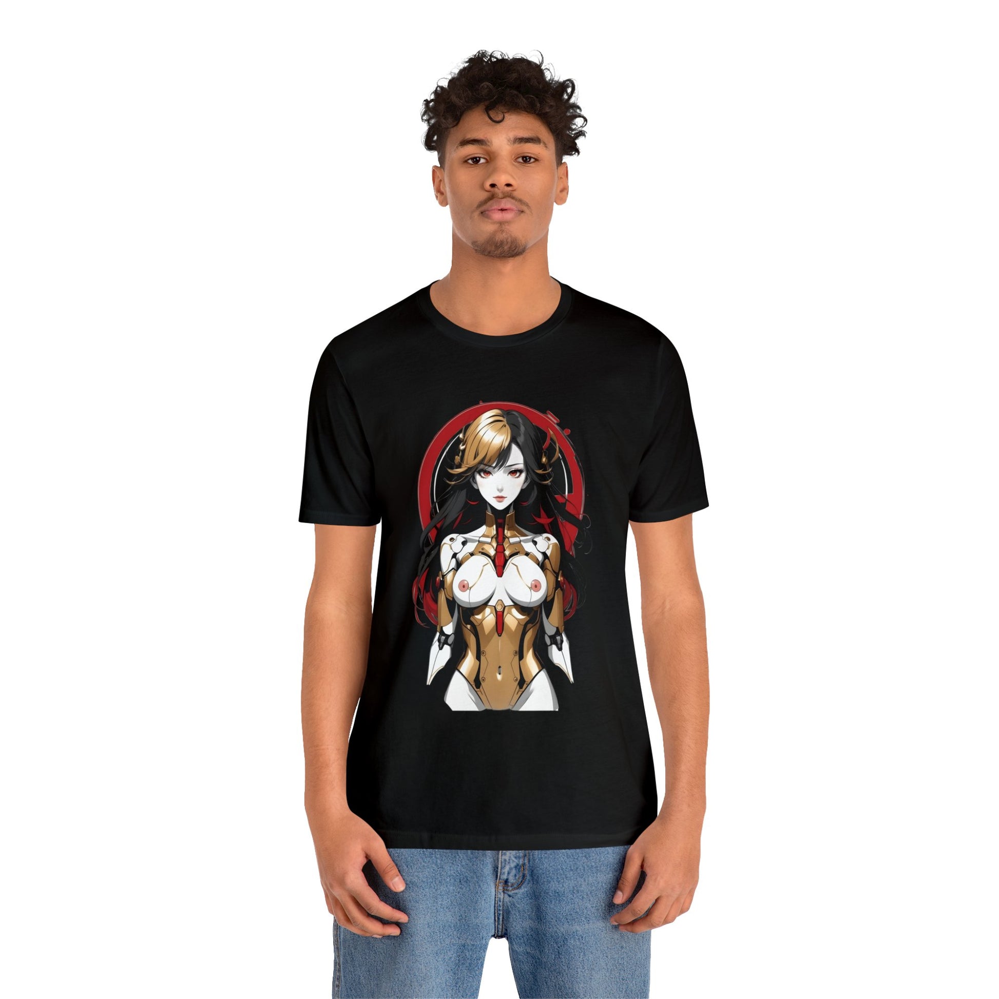 Kǎtōng Piàn - Mecha Girl Collection - Mia - Unisex Jersey Short Sleeve Tee Printify