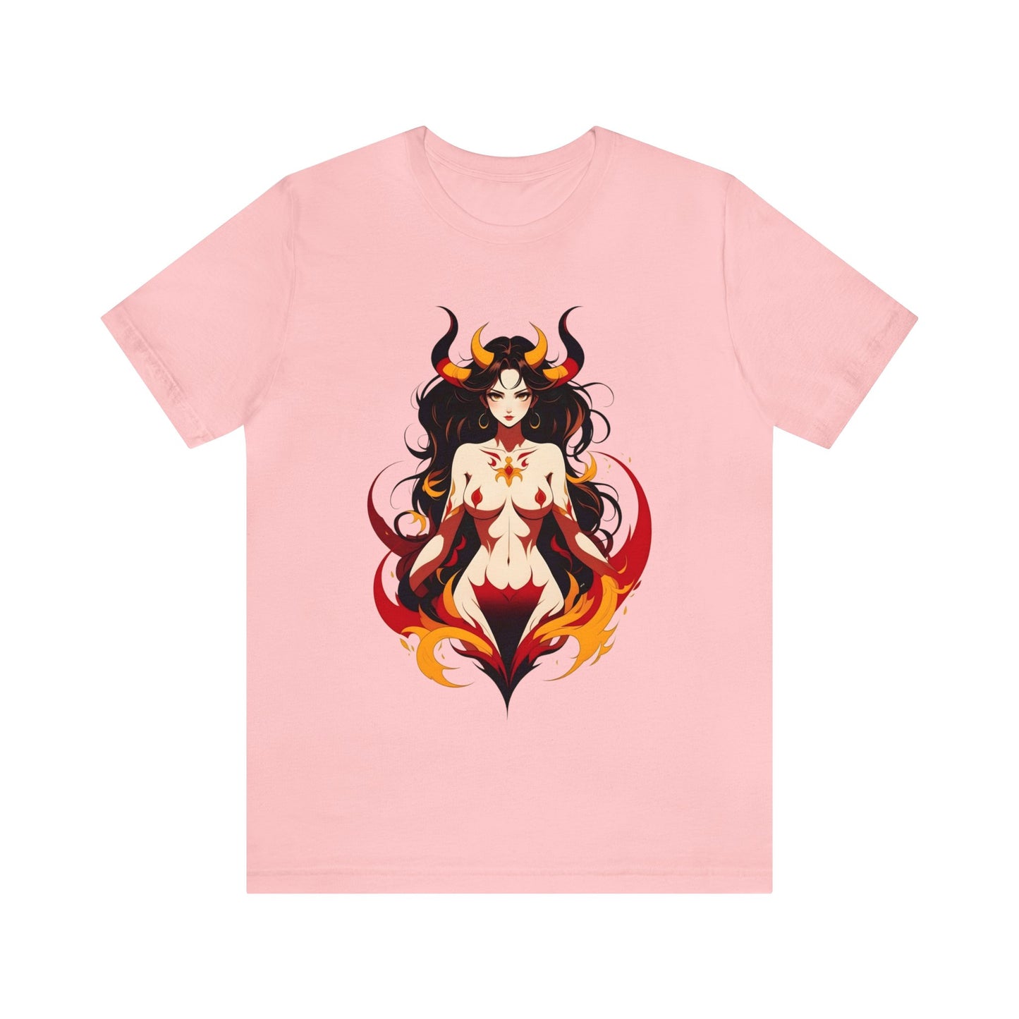 Kǎtōng Piàn - Devil Woman Collection - Ember - Unisex Jersey Short Sleeve Tee Printify