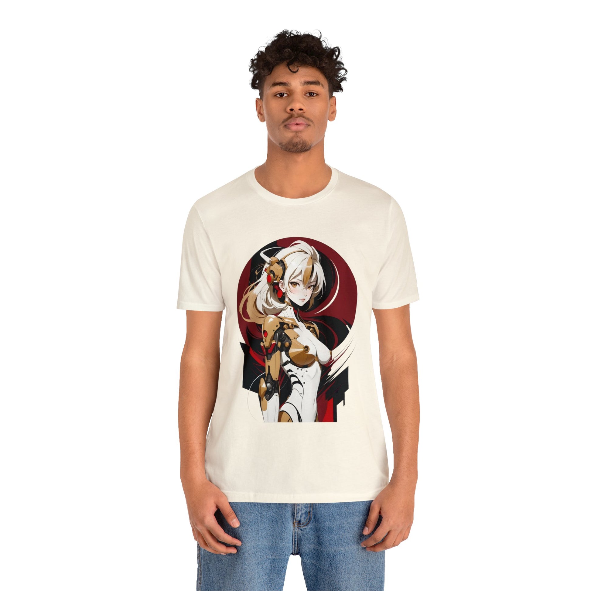 Kǎtōng Piàn - Mecha Girl Collection - Elena - Unisex Jersey Short Sleeve Tee Printify