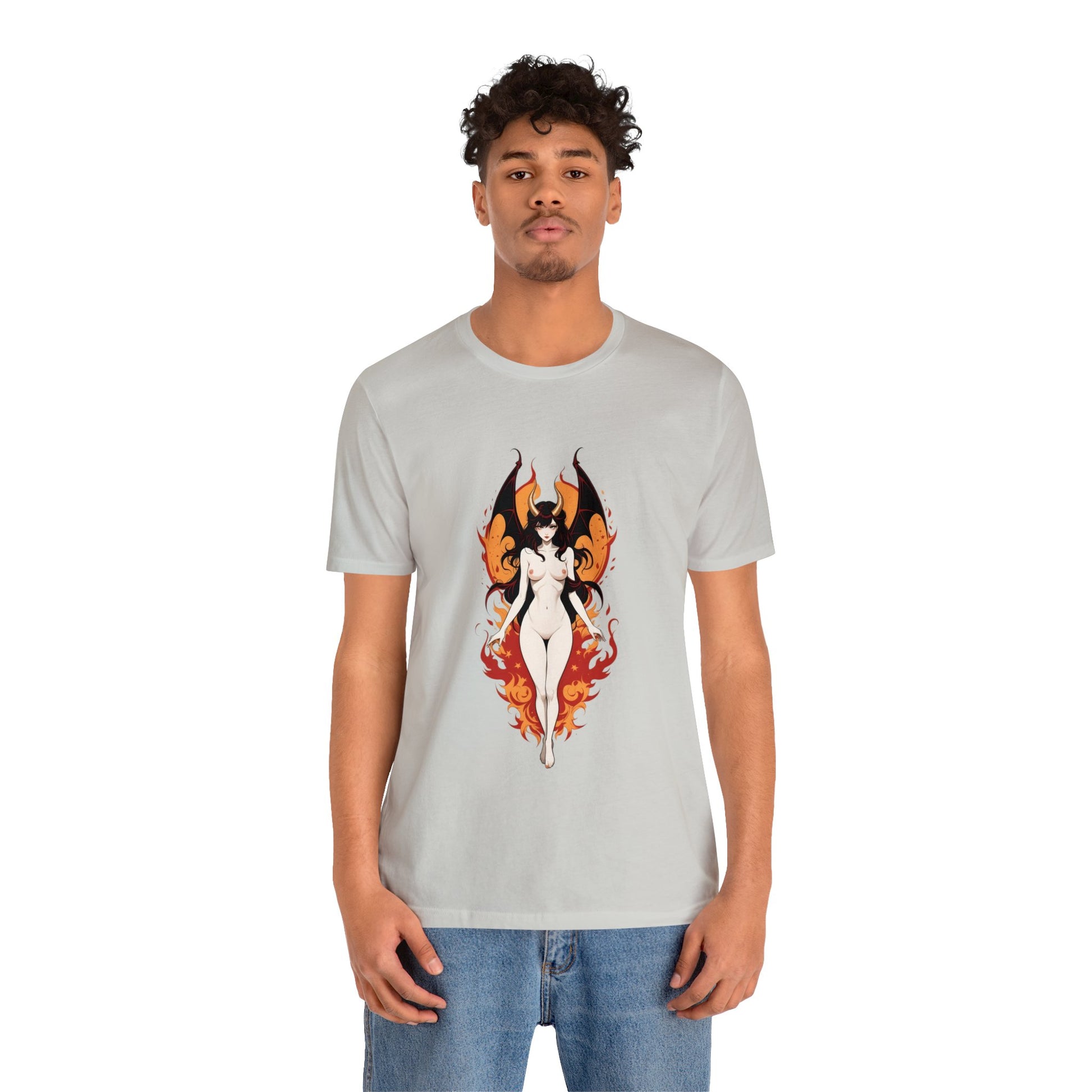 Kǎtōng Piàn - Devil Woman Collection - Akuji - Unisex Jersey Short Sleeve Tee Printify