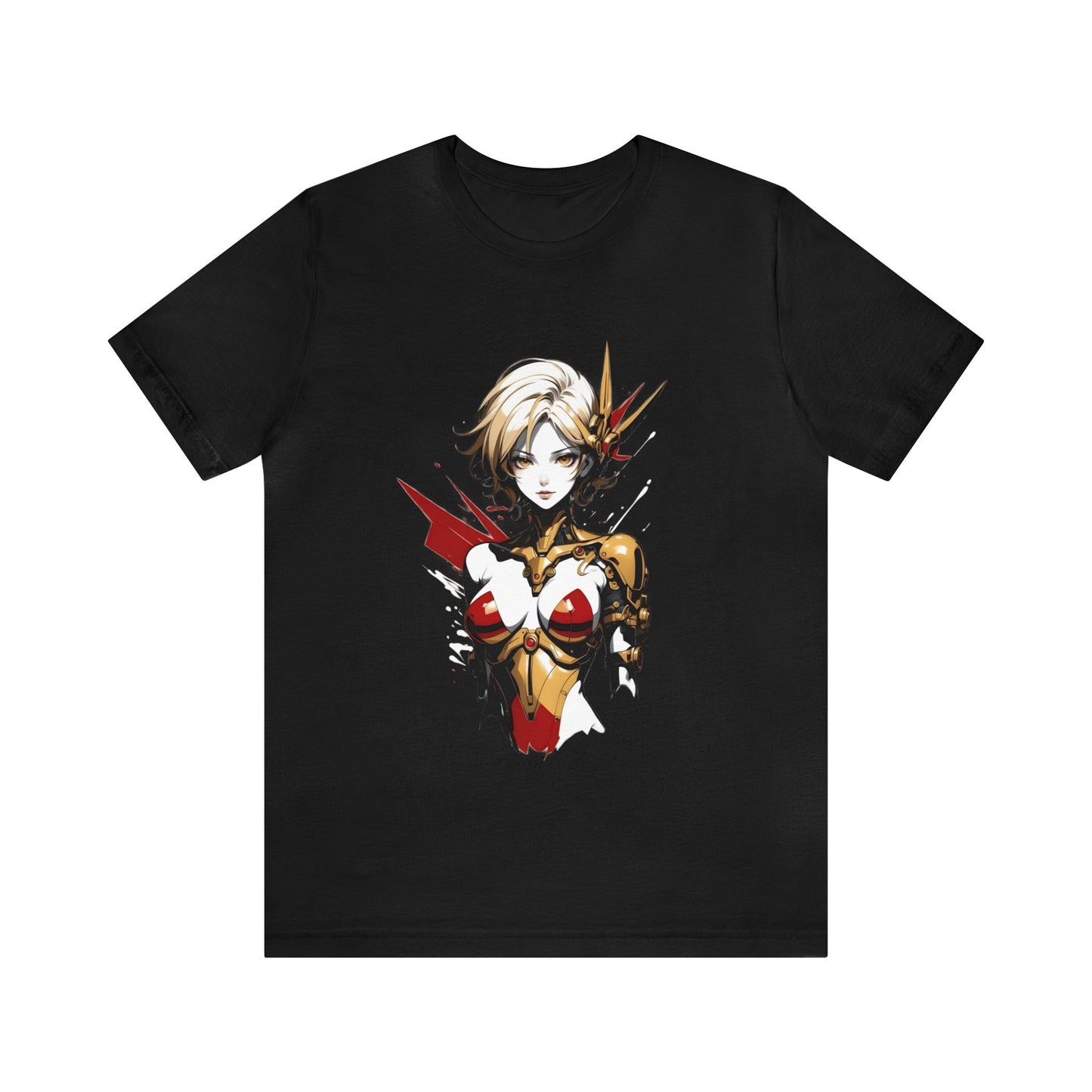 Kǎtōng Piàn - Mecha Girl Collection - Scarlett - Unisex Jersey Short Sleeve Tee Printify