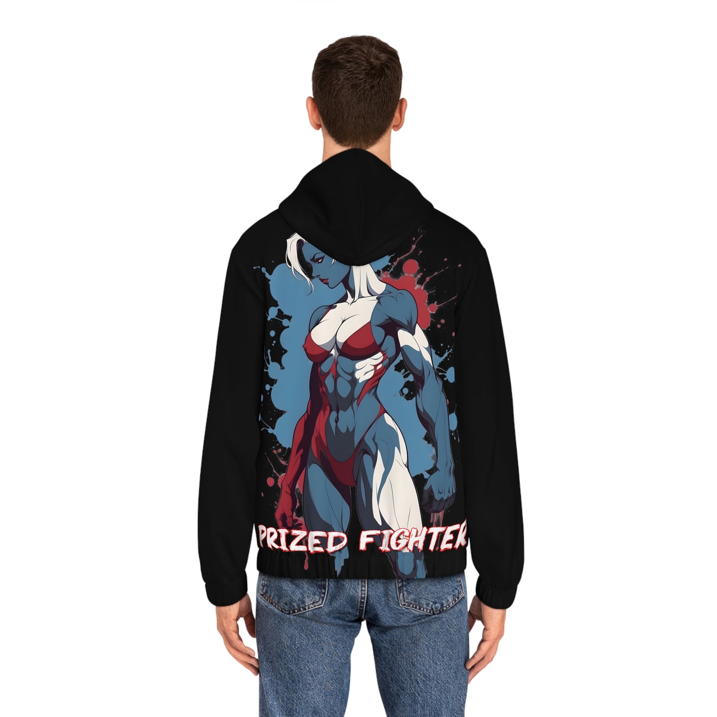 Kǎtōng Piàn – Prized Fighter Collection – Amerika – 008 – Herren-Hoodie mit durchgehendem Reißverschluss