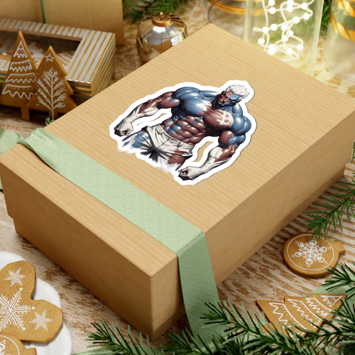 Prized Fighter Titan Ember Sticker Printify
