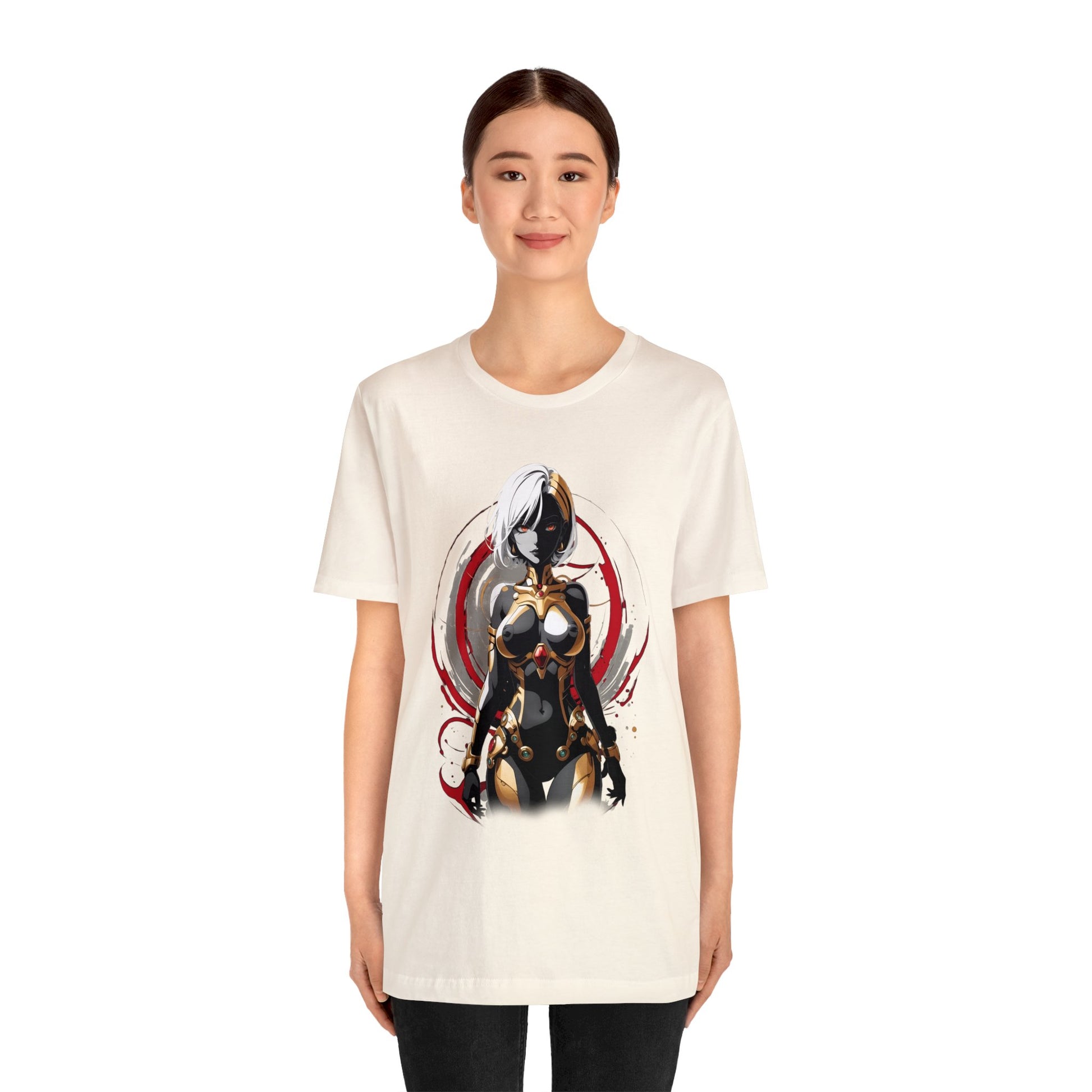 Kǎtōng Piàn - Mecha Girl Collection - Layla - Unisex Jersey Short Sleeve Tee Printify