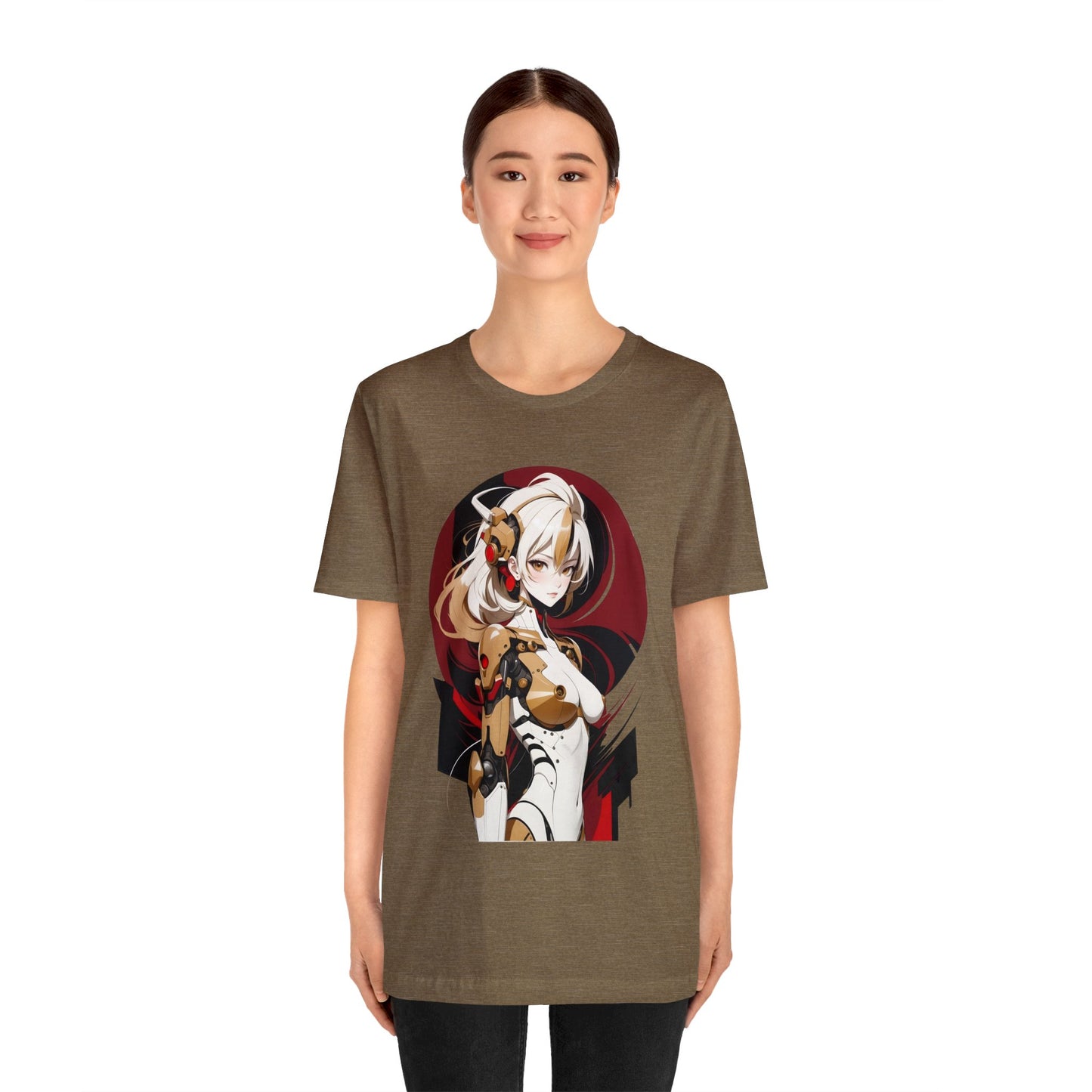 Kǎtōng Piàn - Mecha Girl Collection - Elena - Unisex Jersey Short Sleeve Tee Printify
