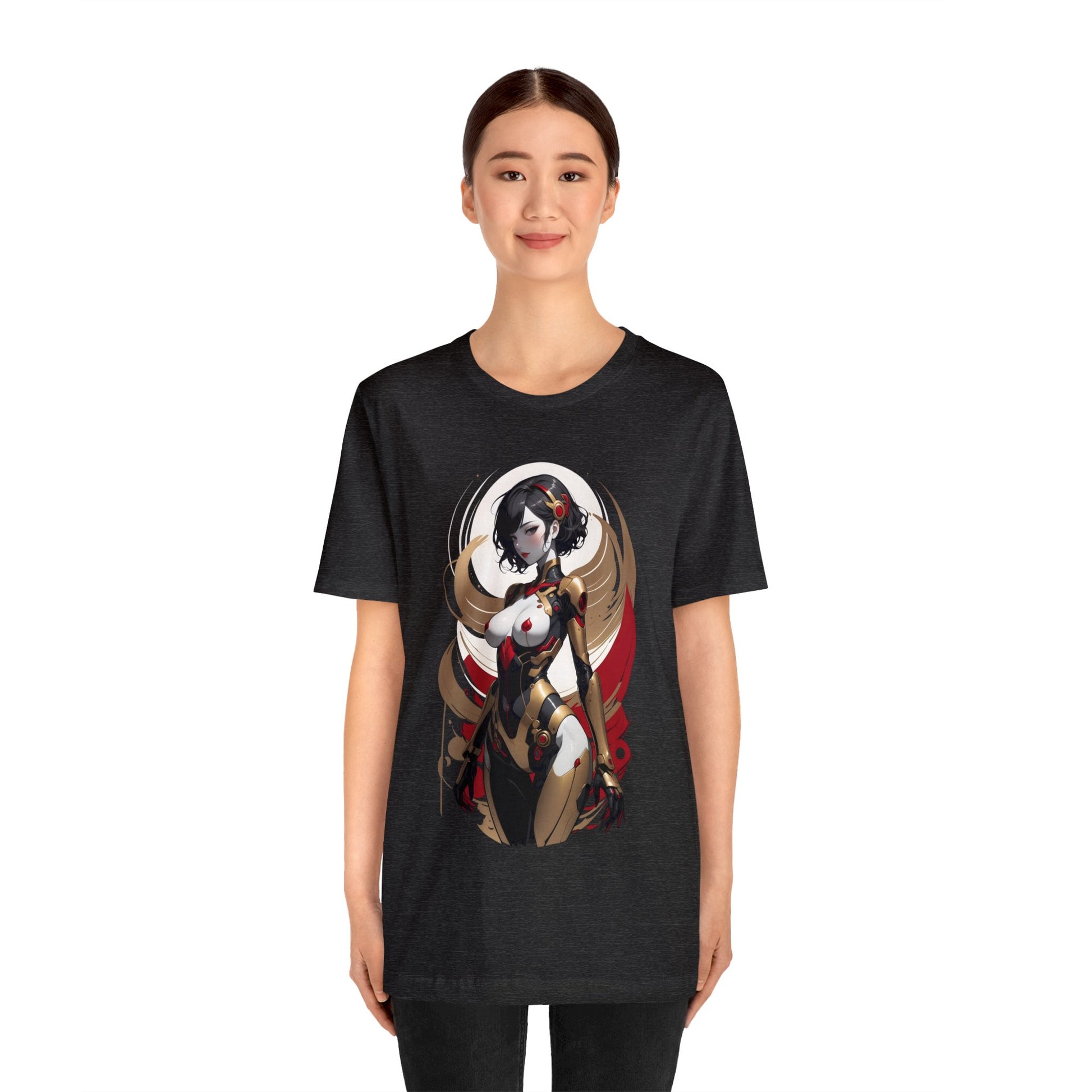 Kǎtōng Piàn - Mecha Girl Collection - Luna - Unisex Jersey Short Sleeve Tee Printify