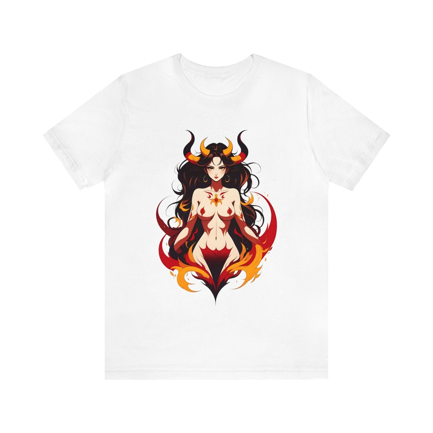 Kǎtōng Piàn - Devil Woman Collection - Ember - Unisex Jersey Short Sleeve Tee Printify