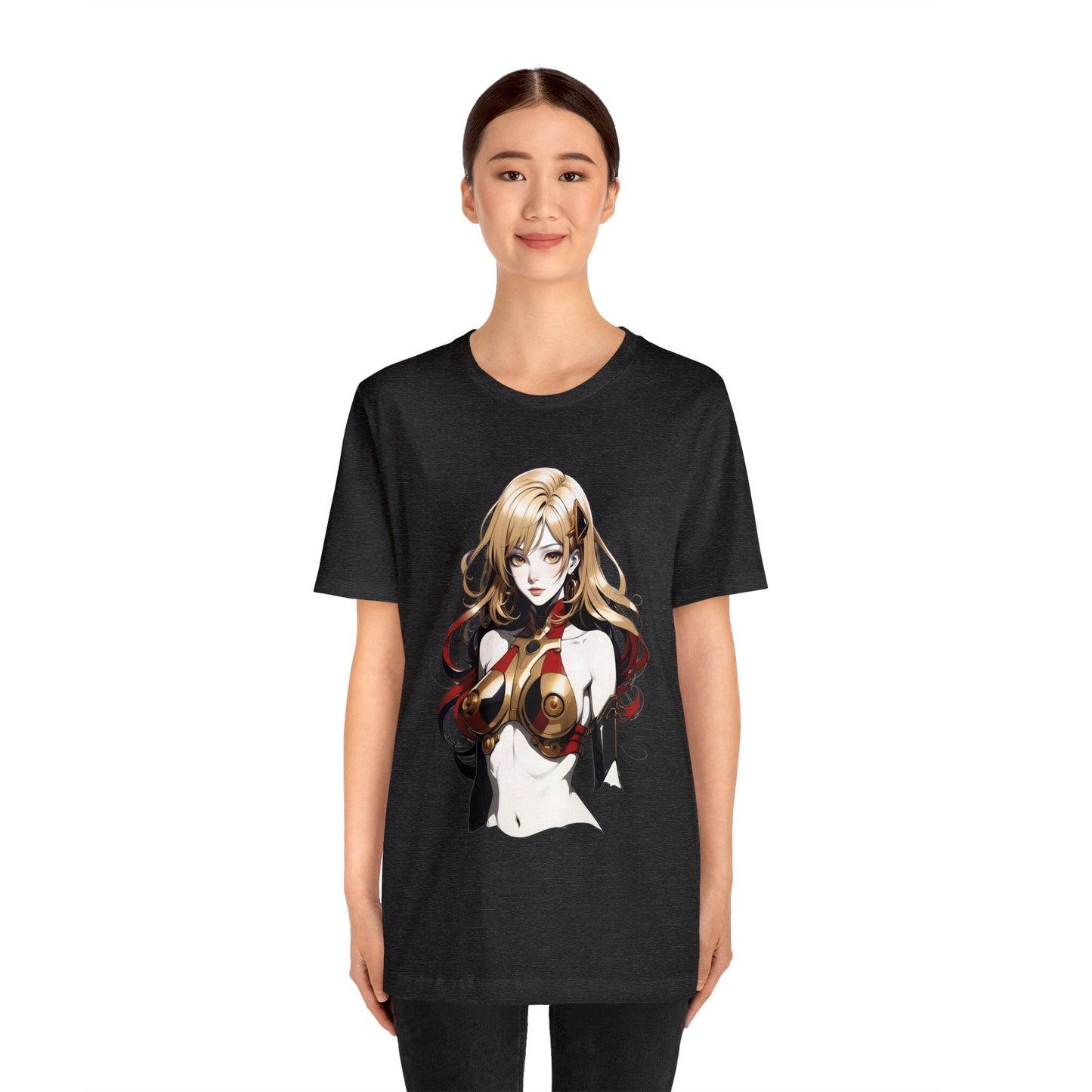 Kǎtōng Piàn - Mecha Girl Collection - Evelyn - Unisex Jersey Short Sleeve Tee Printify