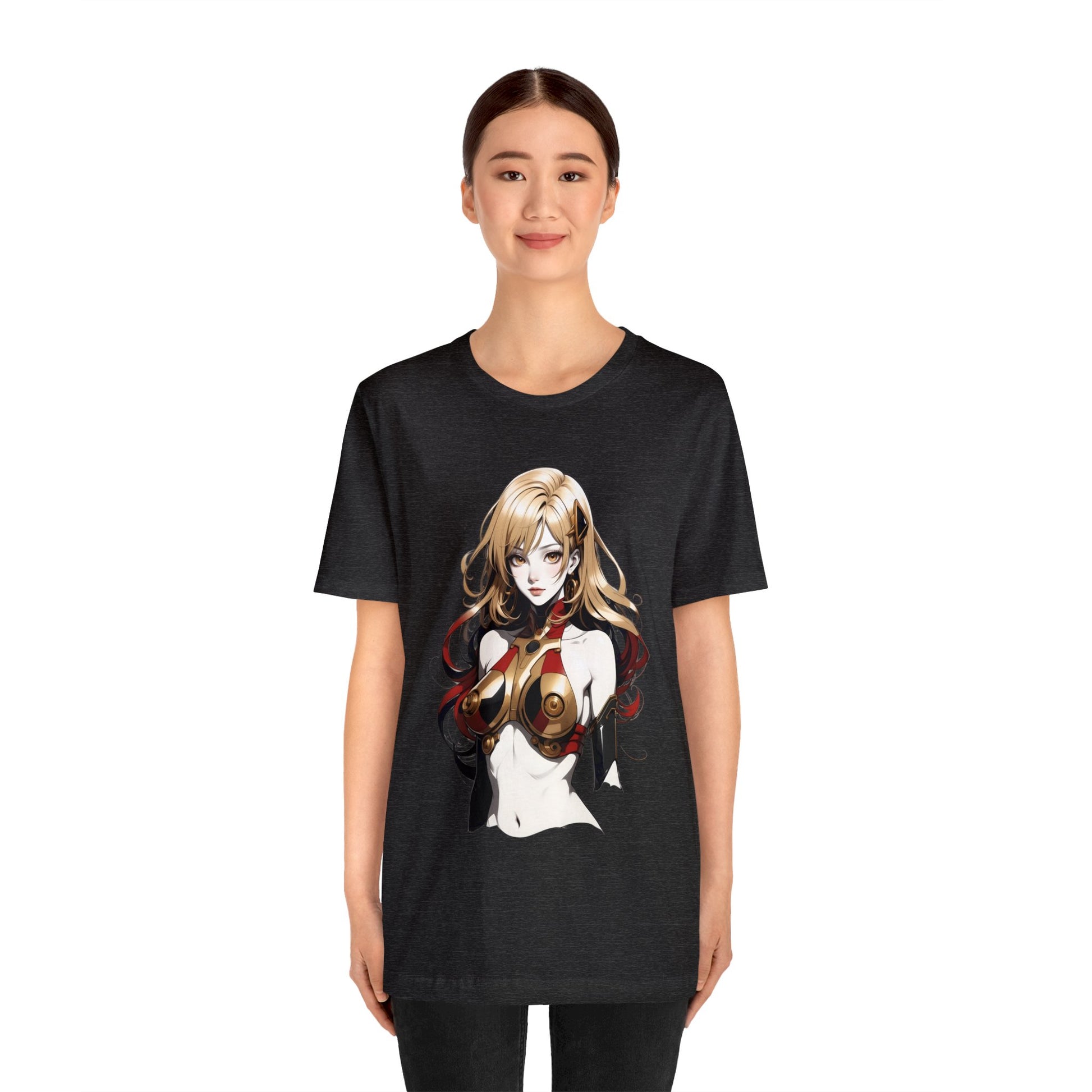 Kǎtōng Piàn - Mecha Girl Collection - Evelyn - Unisex Jersey Short Sleeve Tee Printify