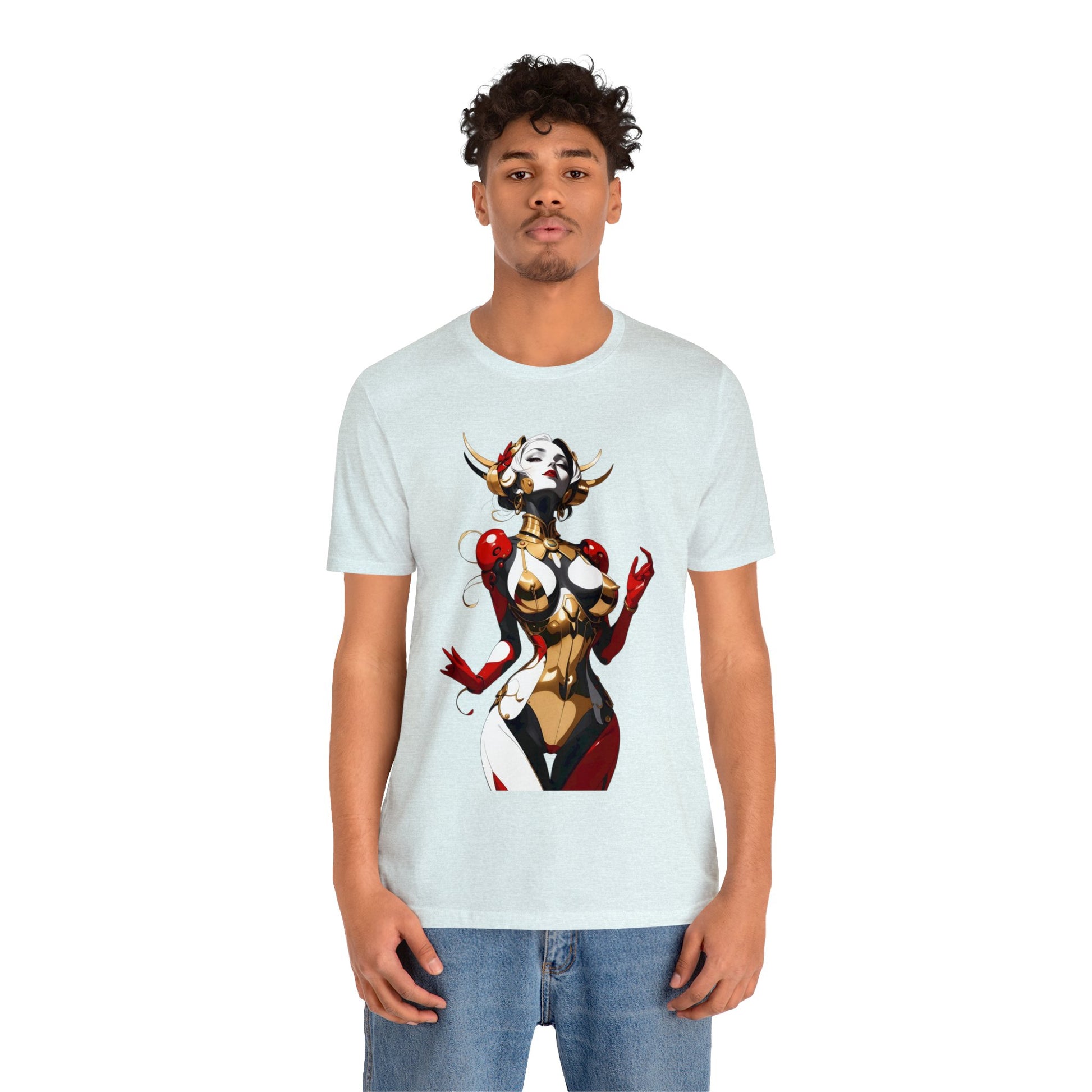 Kǎtōng Piàn - Mecha Girl Collection - Sophia - Unisex Jersey Short Sleeve Tee Printify