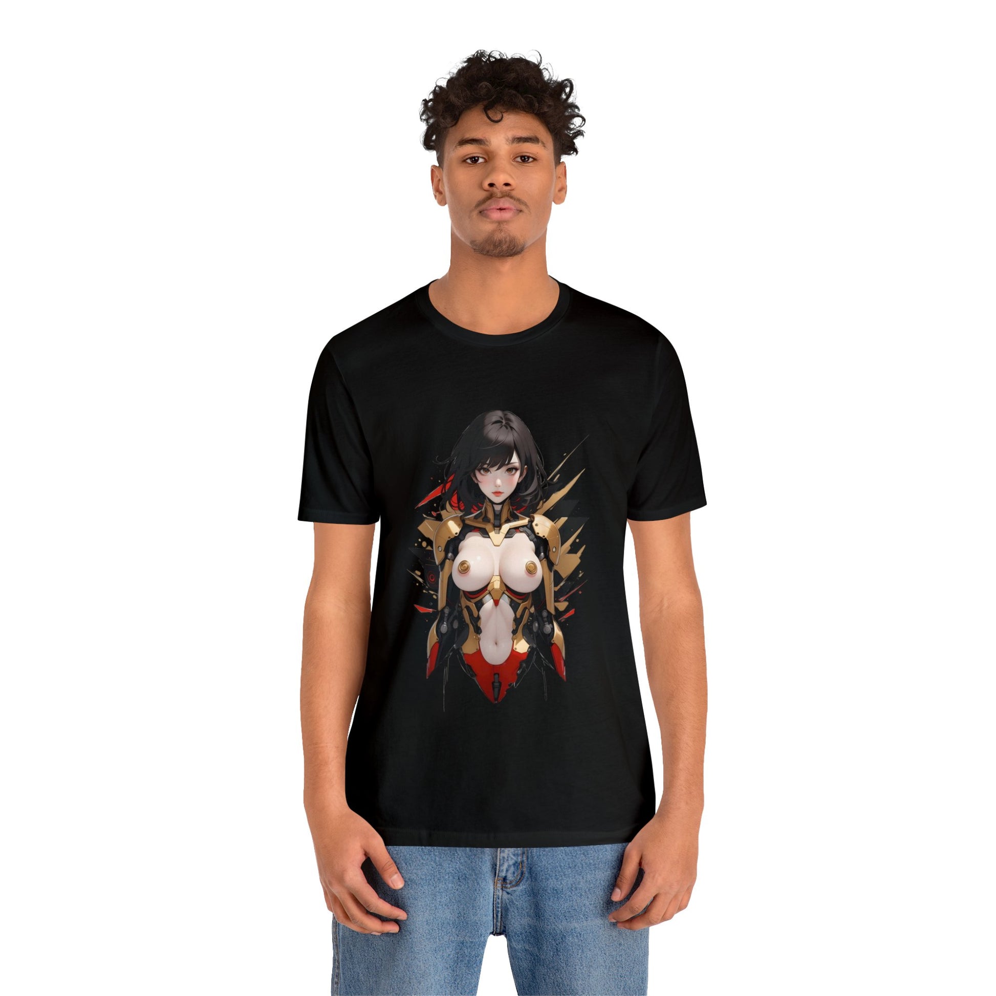 Kǎtōng Piàn - Mecha Girl Collection - Anna - Unisex Jersey Short Sleeve Tee Printify