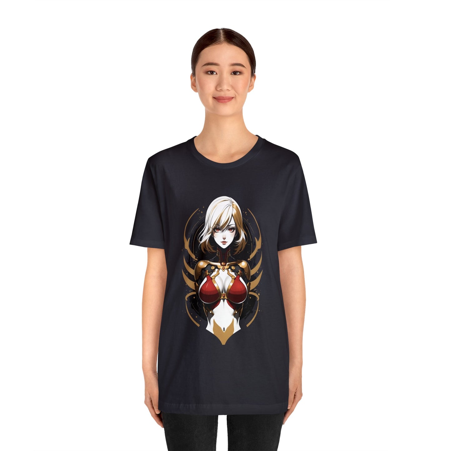 Kǎtōng Piàn - Mecha Girl Collection - Chloé - Unisex Jersey Short Sleeve Tee Printify