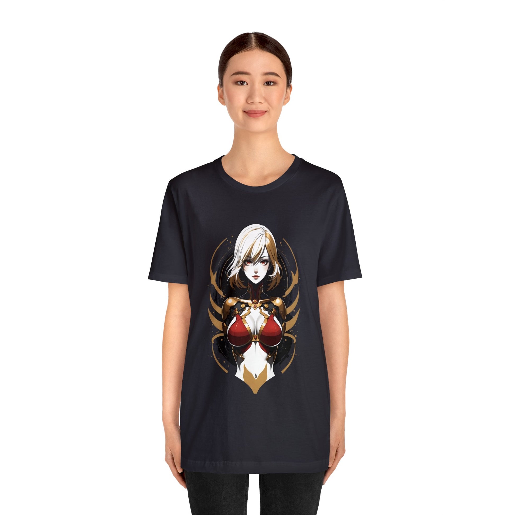 Kǎtōng Piàn - Mecha Girl Collection - Chloé - Unisex Jersey Short Sleeve Tee Printify