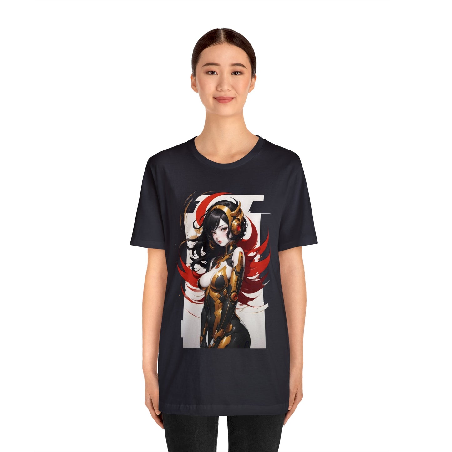 Kǎtōng Piàn - Mecha Girl Collection - Valentina - Unisex Jersey Short Sleeve Tee Printify