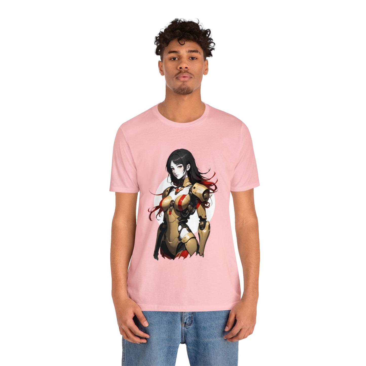 Kǎtōng Piàn - Mecha Girl Collection - Amelia - Unisex Jersey Short Sleeve Tee Printify