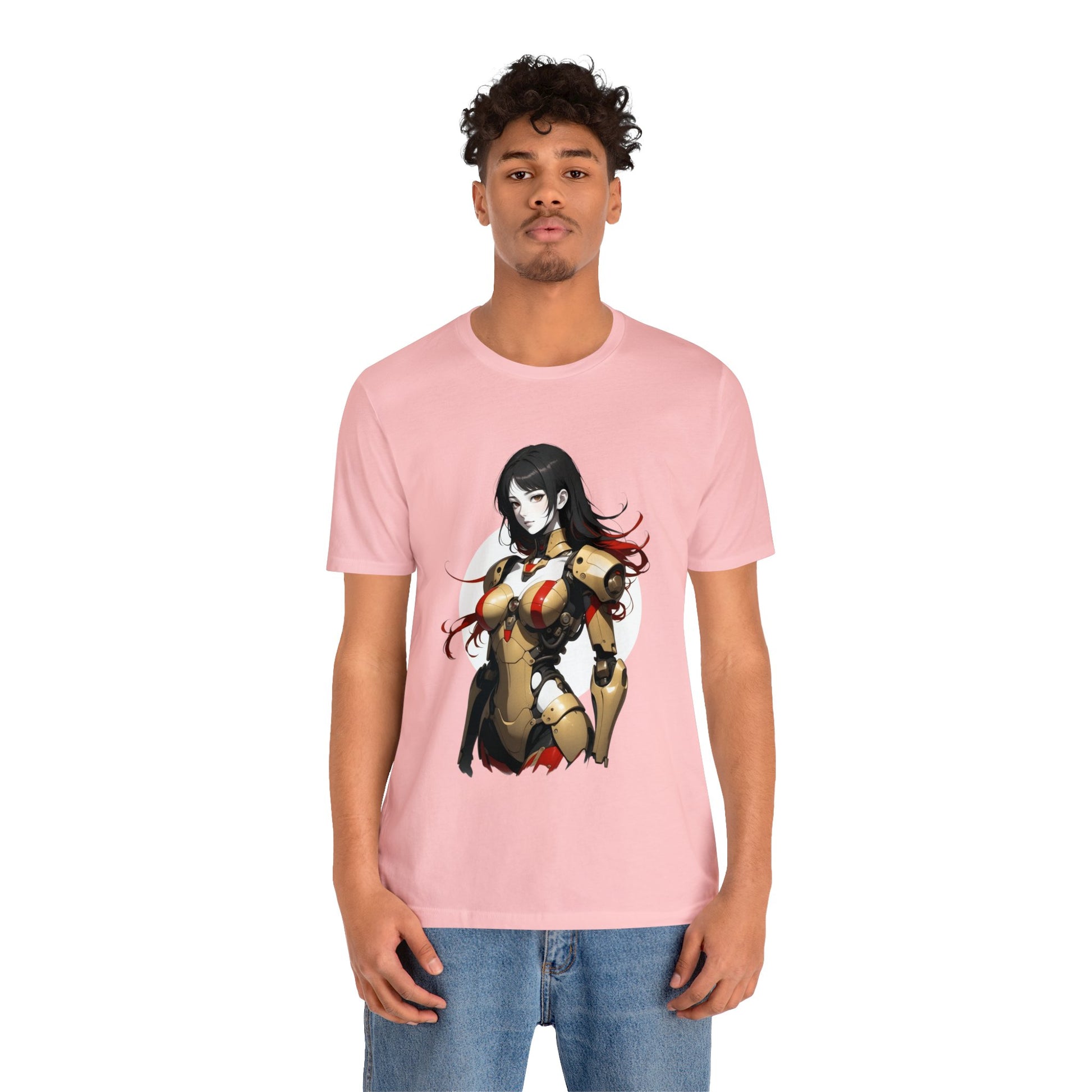 Kǎtōng Piàn - Mecha Girl Collection - Amelia - Unisex Jersey Short Sleeve Tee Printify