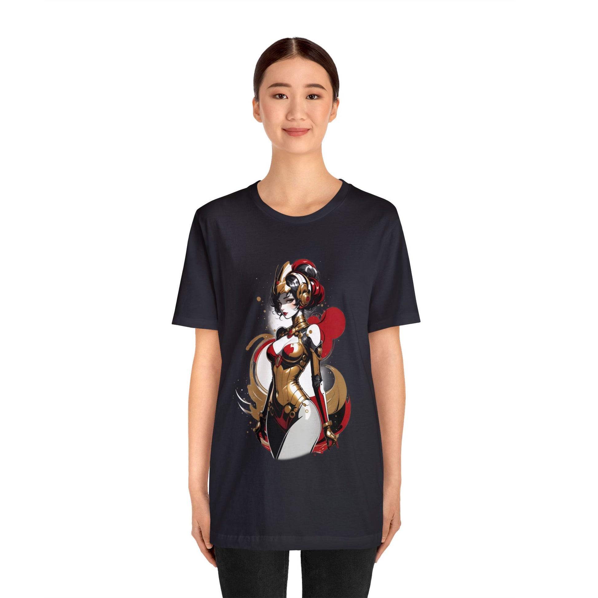 Kǎtōng Piàn - Mecha Girl Collection - Grace - Unisex Jersey Short Sleeve Tee Printify