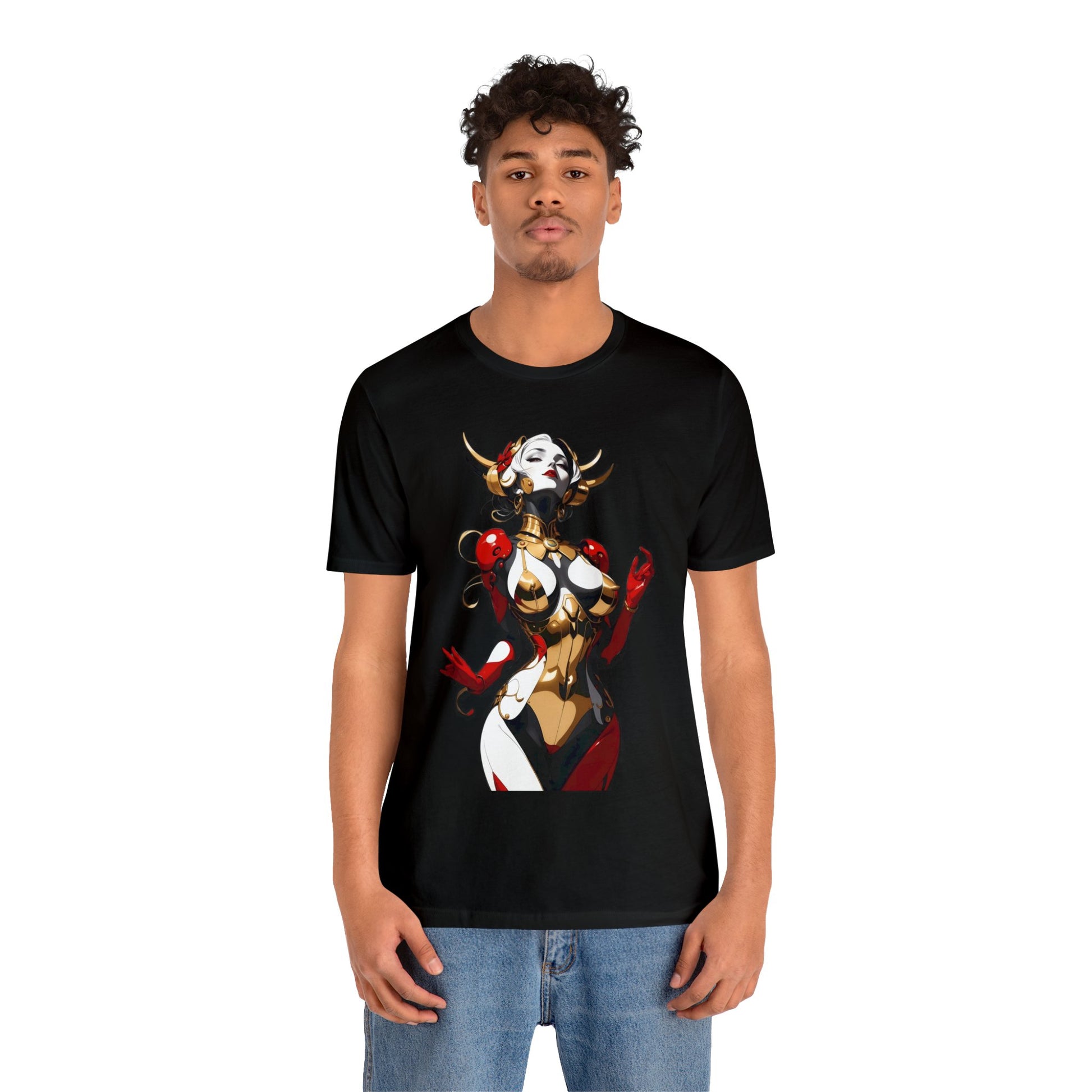 Kǎtōng Piàn - Mecha Girl Collection - Sophia - Unisex Jersey Short Sleeve Tee Printify