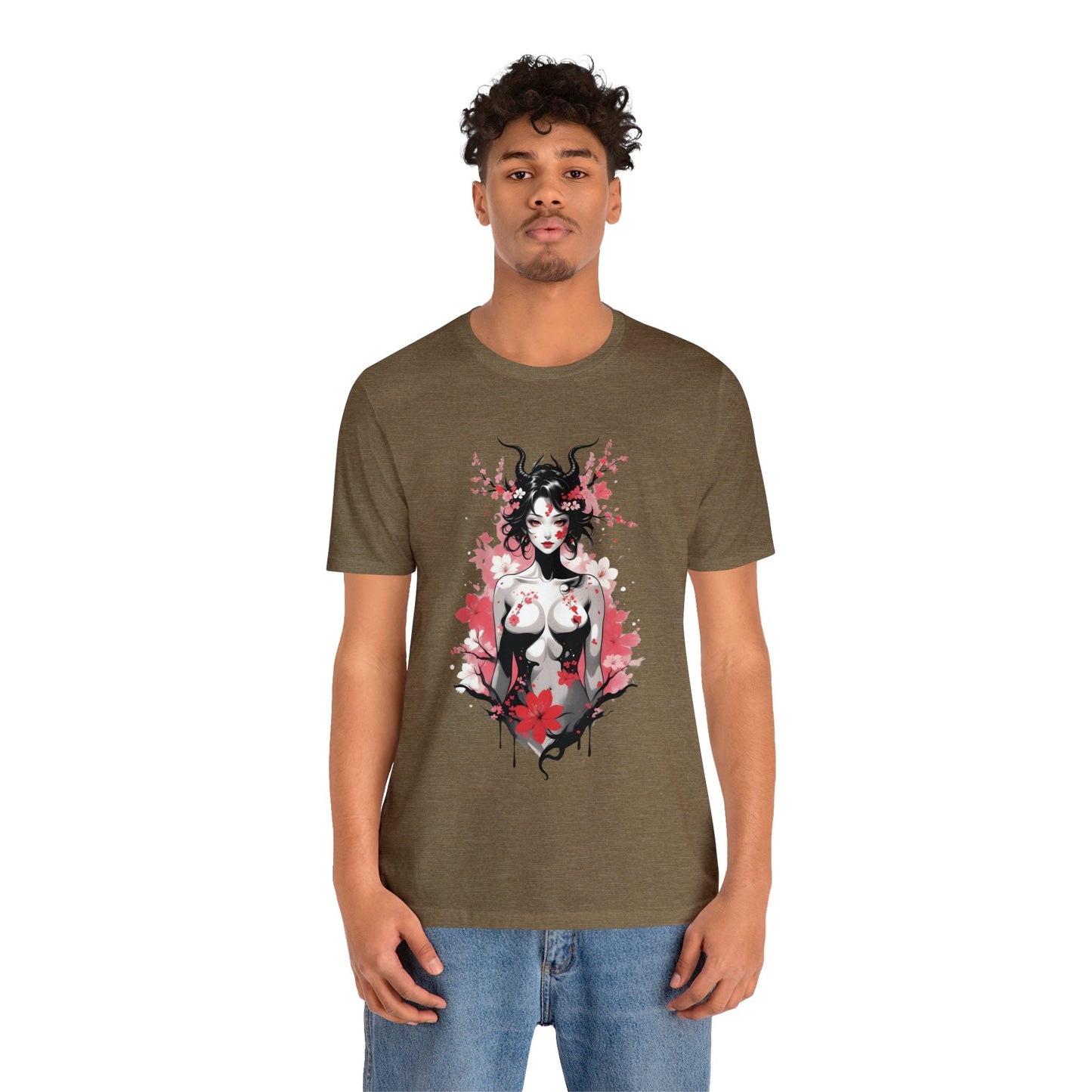 Kǎtōng Piàn - Oni Collection - Hannya - Unisex Jersey Short Sleeve Tee Printify