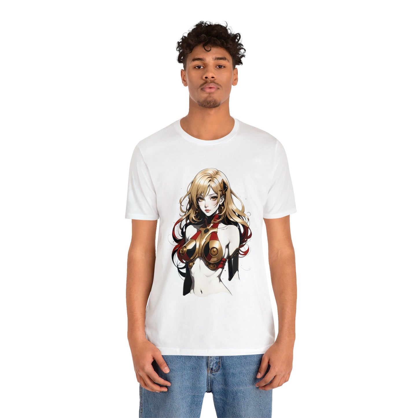 Kǎtōng Piàn - Mecha Girl Collection - Evelyn - Unisex Jersey Short Sleeve Tee Printify