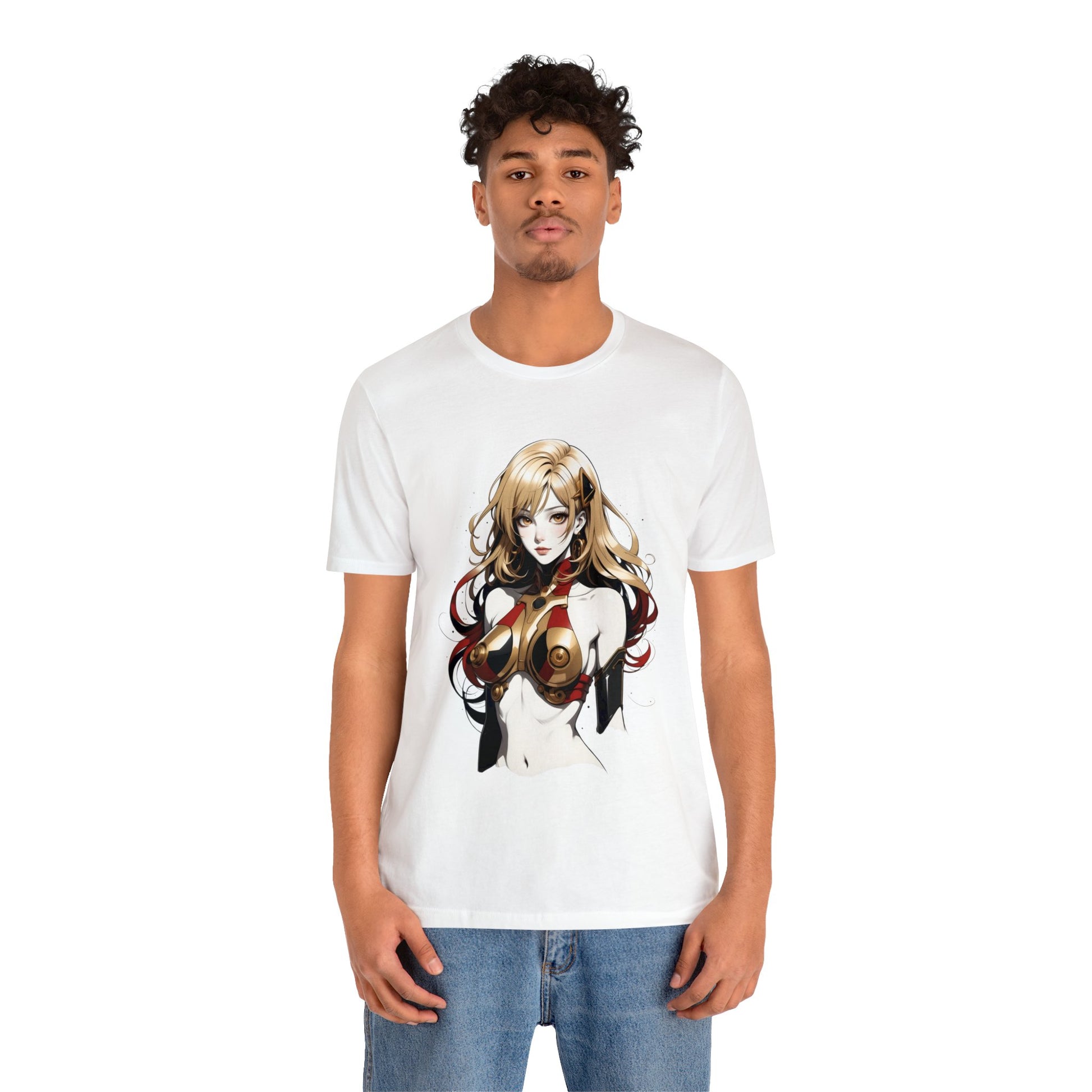 Kǎtōng Piàn - Mecha Girl Collection - Evelyn - Unisex Jersey Short Sleeve Tee Printify