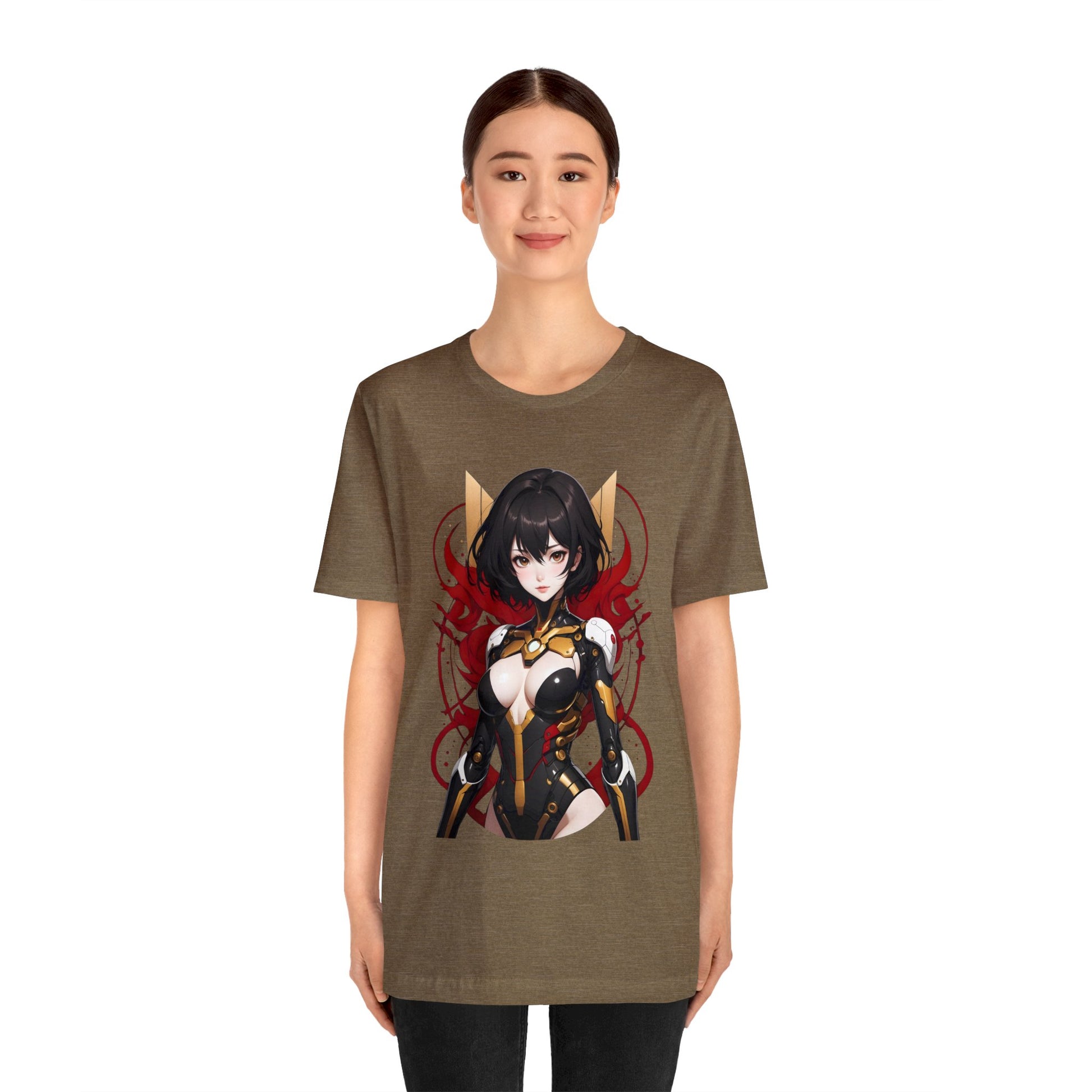 Kǎtōng Piàn - Mecha Girl Collection - Abigail - Unisex Jersey Short Sleeve Tee Printify