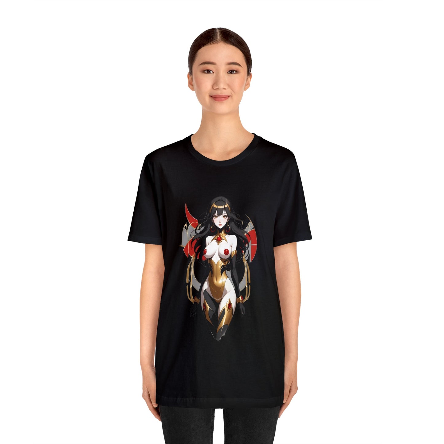 Kǎtōng Piàn - Mecha Girl Collection - Kinsley - Unisex Jersey Short Sleeve Tee Printify