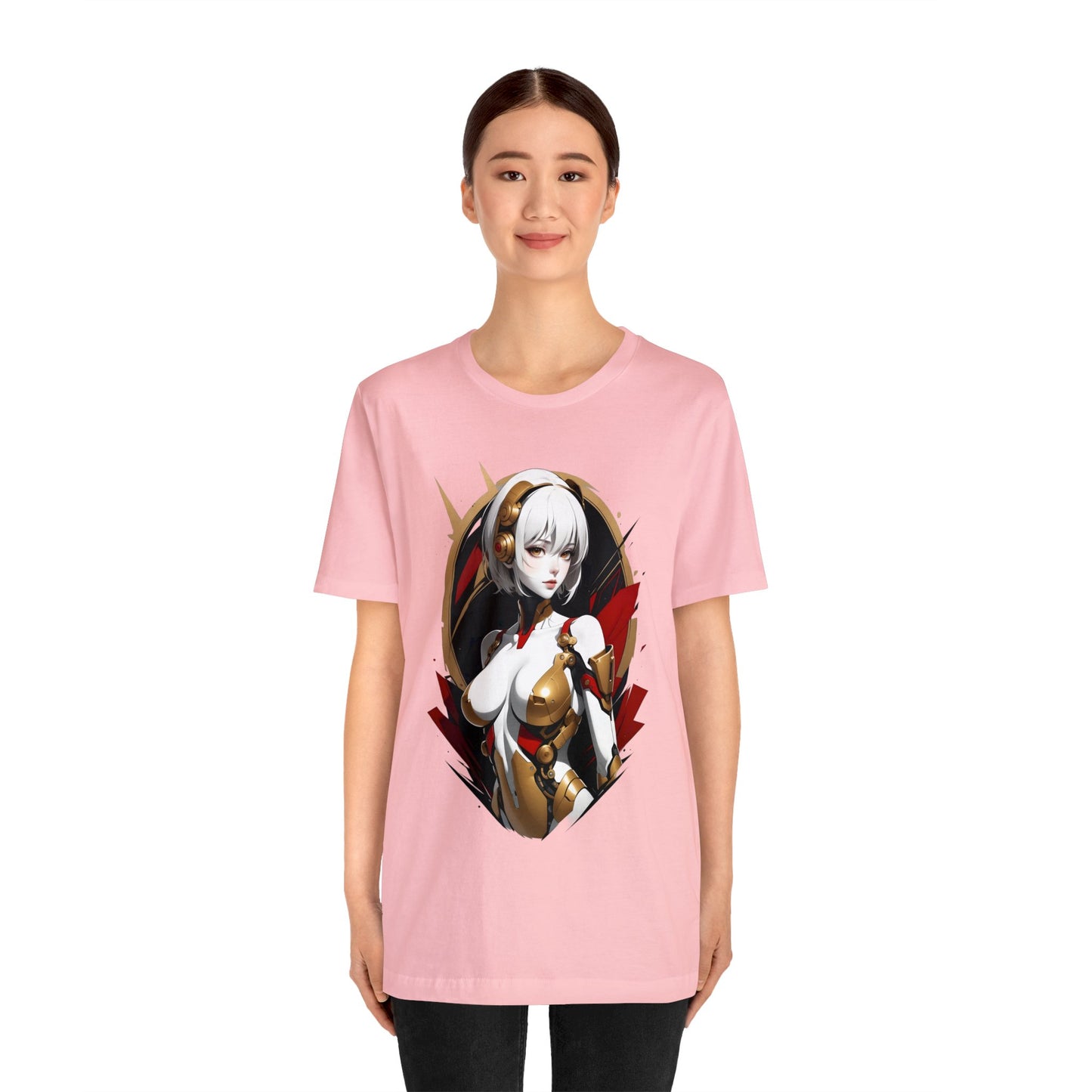 Kǎtōng Piàn - Mecha Girl Collection - Iris - Unisex Jersey Short Sleeve Tee Printify