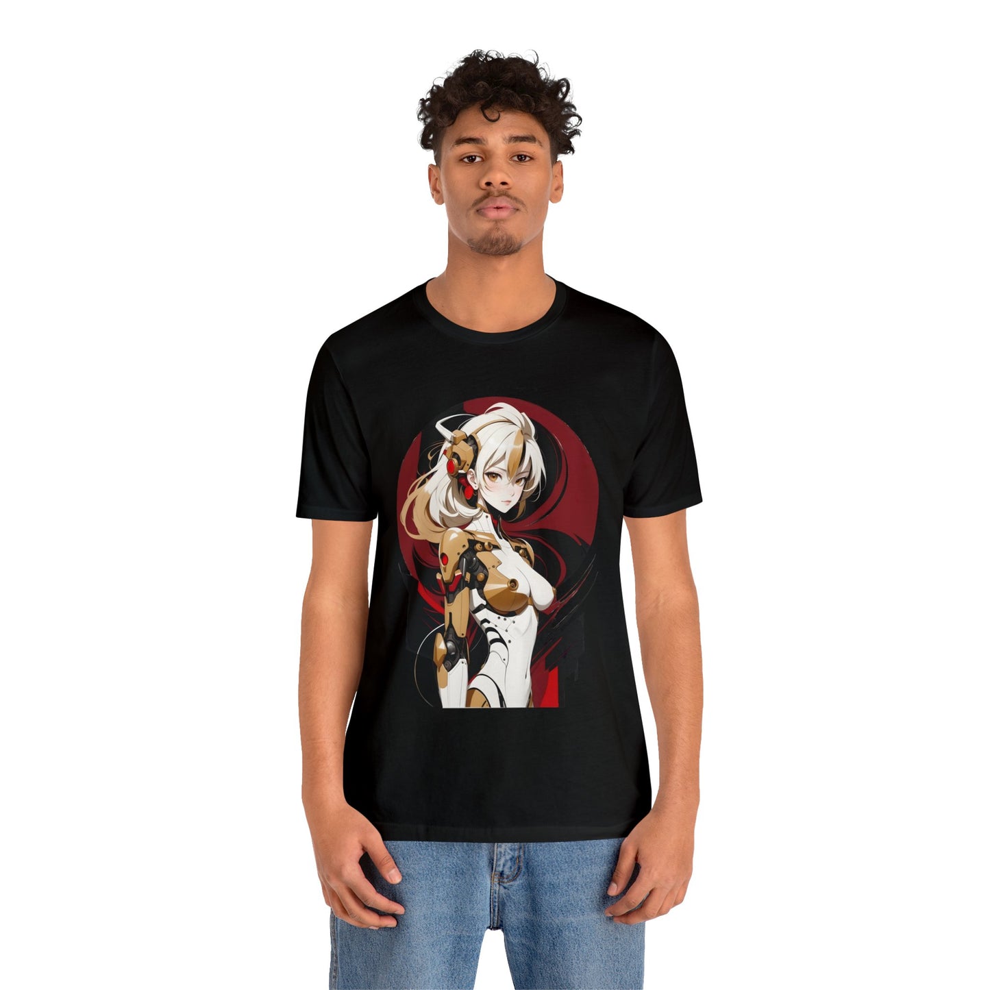 Kǎtōng Piàn - Mecha Girl Collection - Elena - Unisex Jersey Short Sleeve Tee Printify