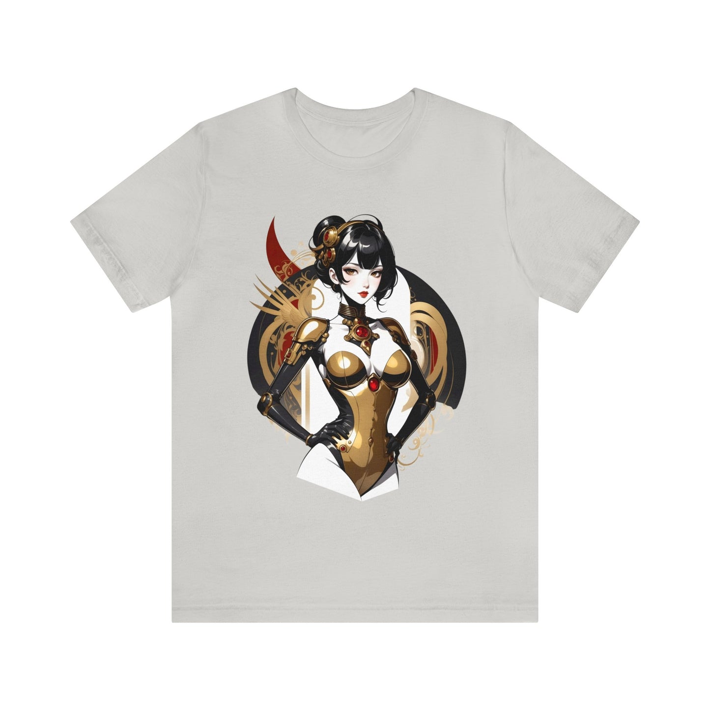 Kǎtōng Piàn - Mecha Girl Collection - Olivia - Unisex Jersey Short Sleeve Tee Printify