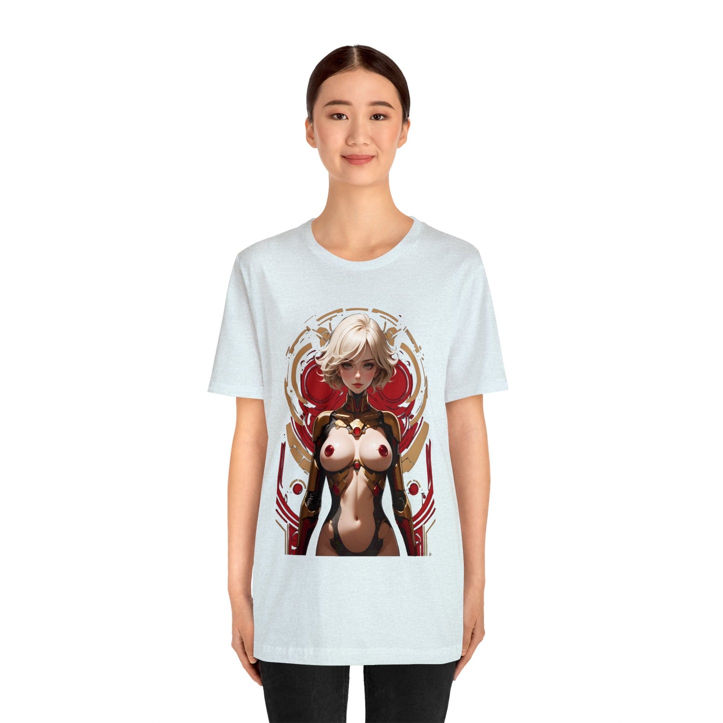 Kǎtōng Piàn - Mecha Girl Collection - Chloe - Unisex Jersey Short Sleeve Tee Printify