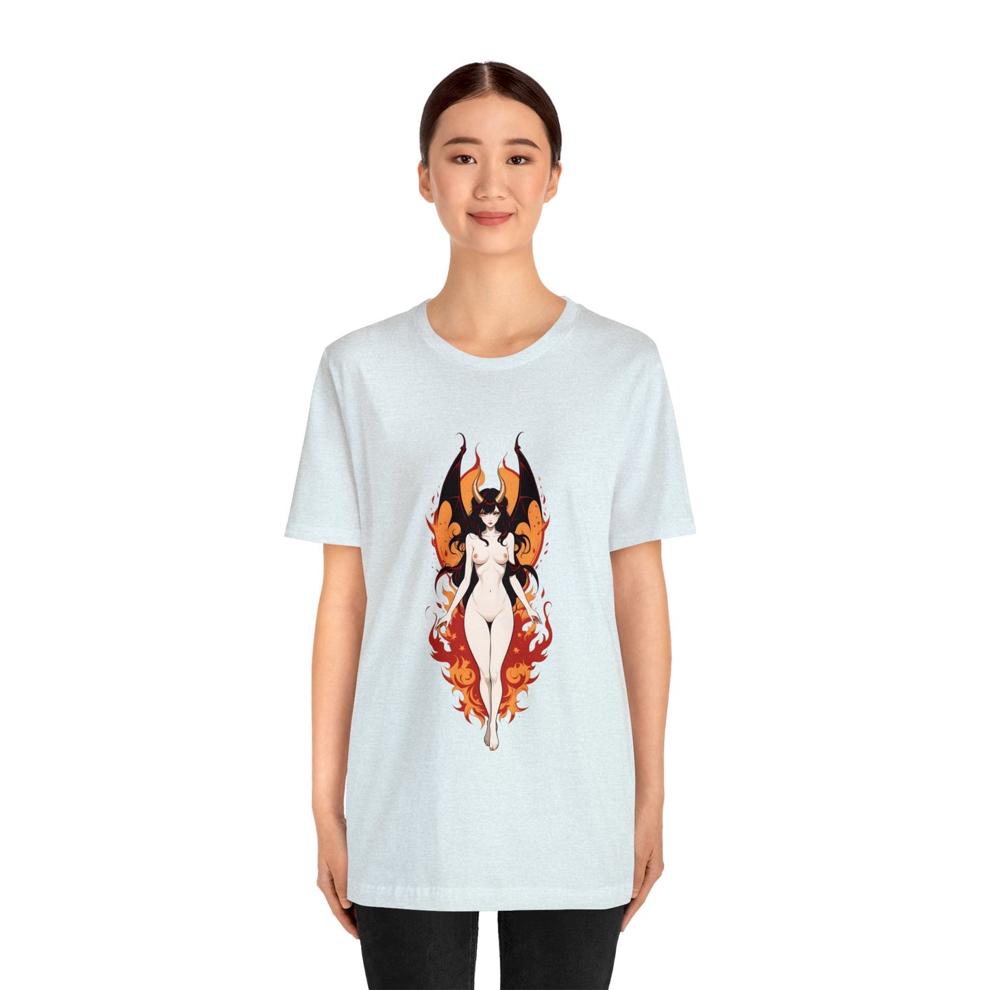 Kǎtōng Piàn - Devil Woman Collection - Akuji - Unisex Jersey Short Sleeve Tee Printify