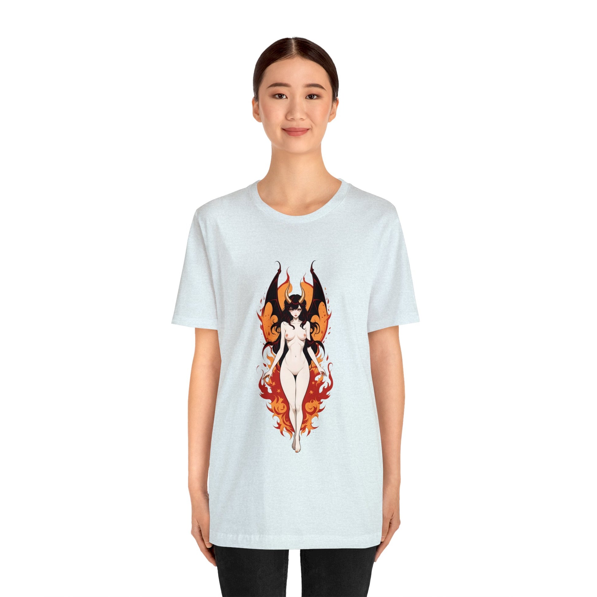 Kǎtōng Piàn - Devil Woman Collection - Akuji - Unisex Jersey Short Sleeve Tee Printify