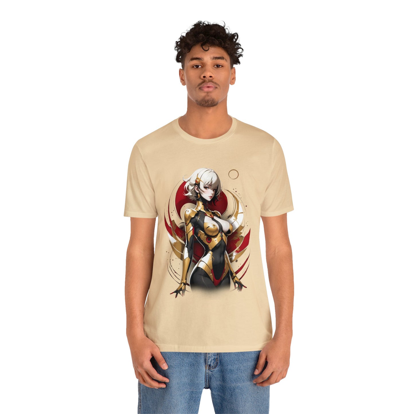 Kǎtōng Piàn - Mecha Girl Collection - Emily - Unisex Jersey Short Sleeve Tee Printify