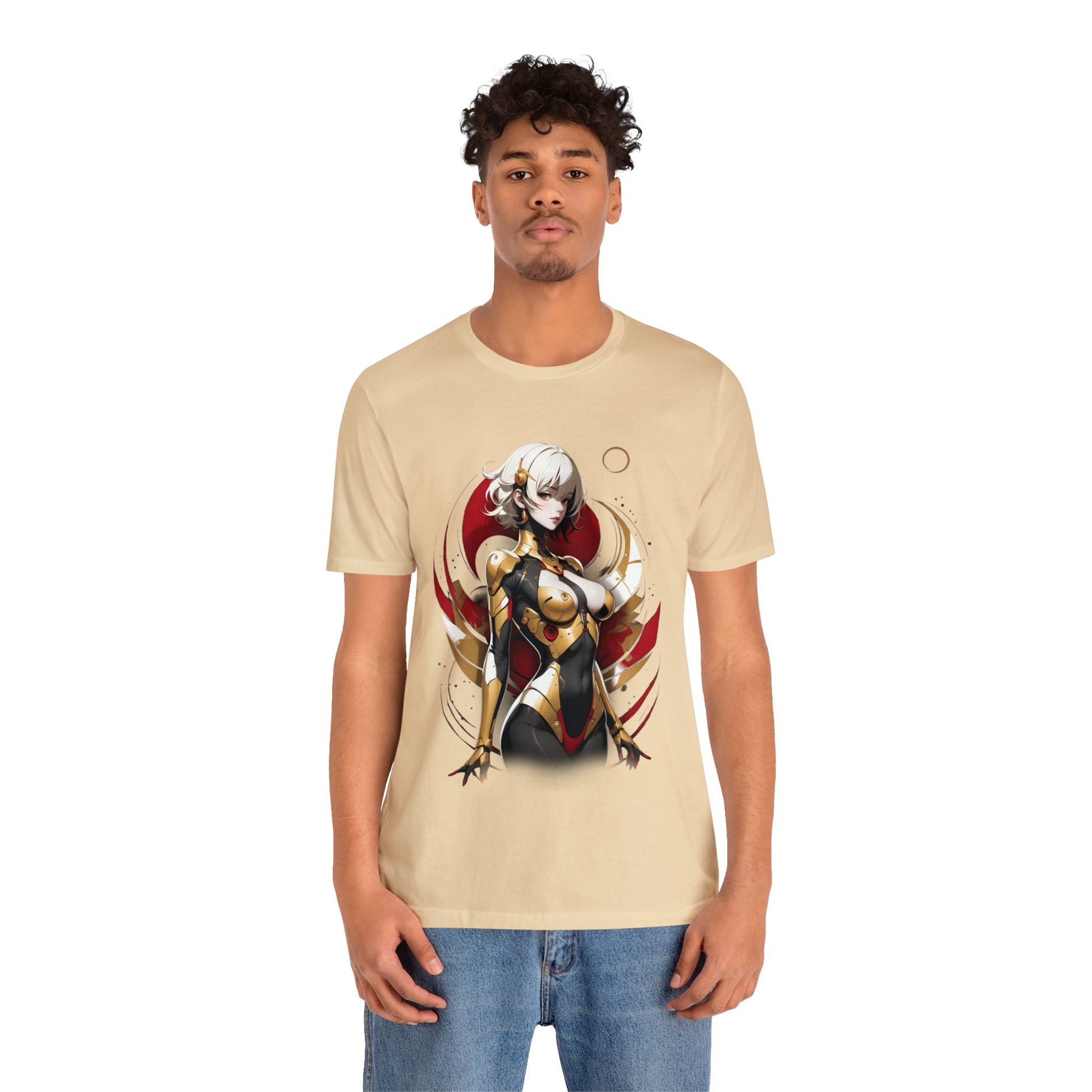 Kǎtōng Piàn - Mecha Girl Collection - Emily - Unisex Jersey Short Sleeve Tee Printify