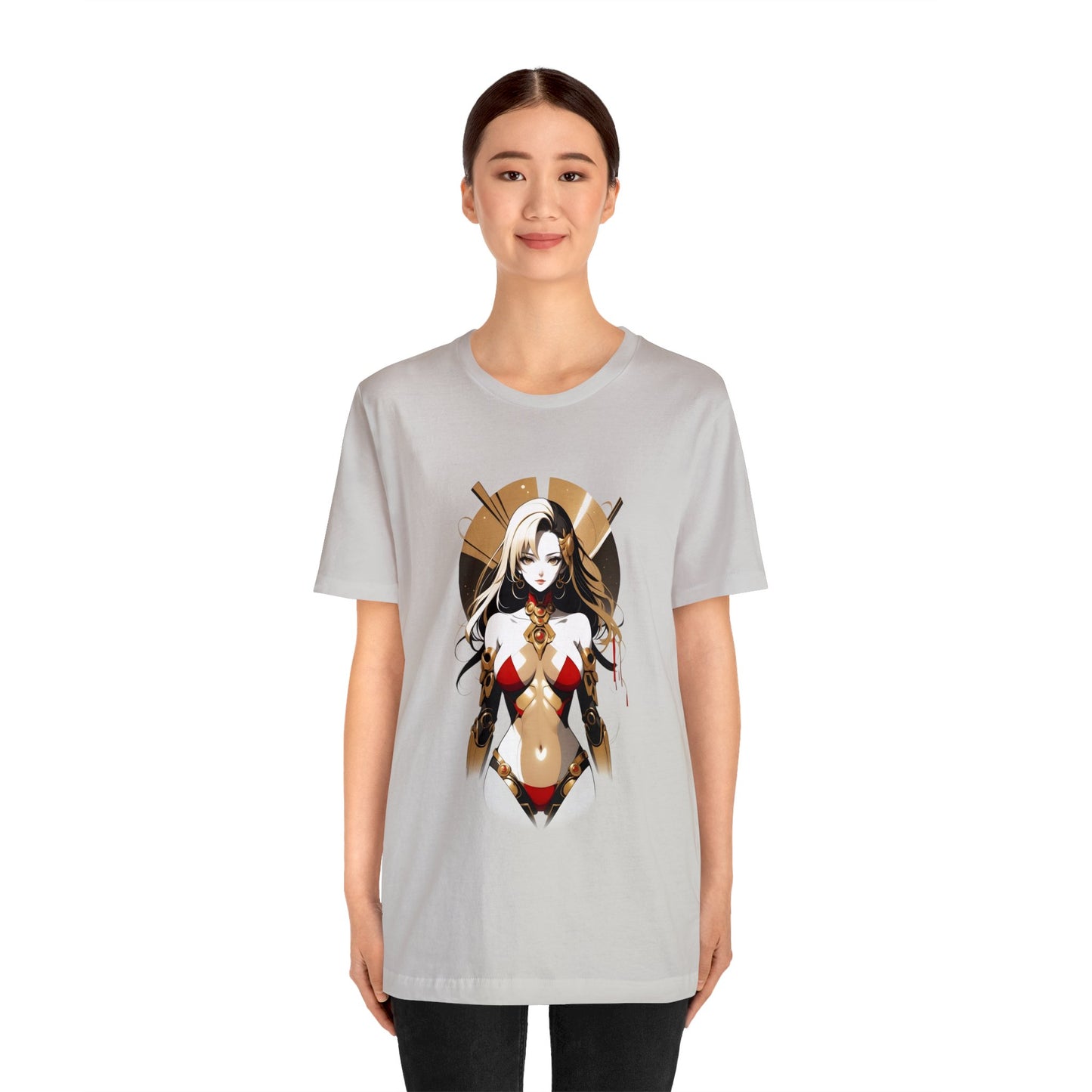 Kǎtōng Piàn - Mecha Girl Collection - Eleanor - Unisex Jersey Short Sleeve Tee Printify