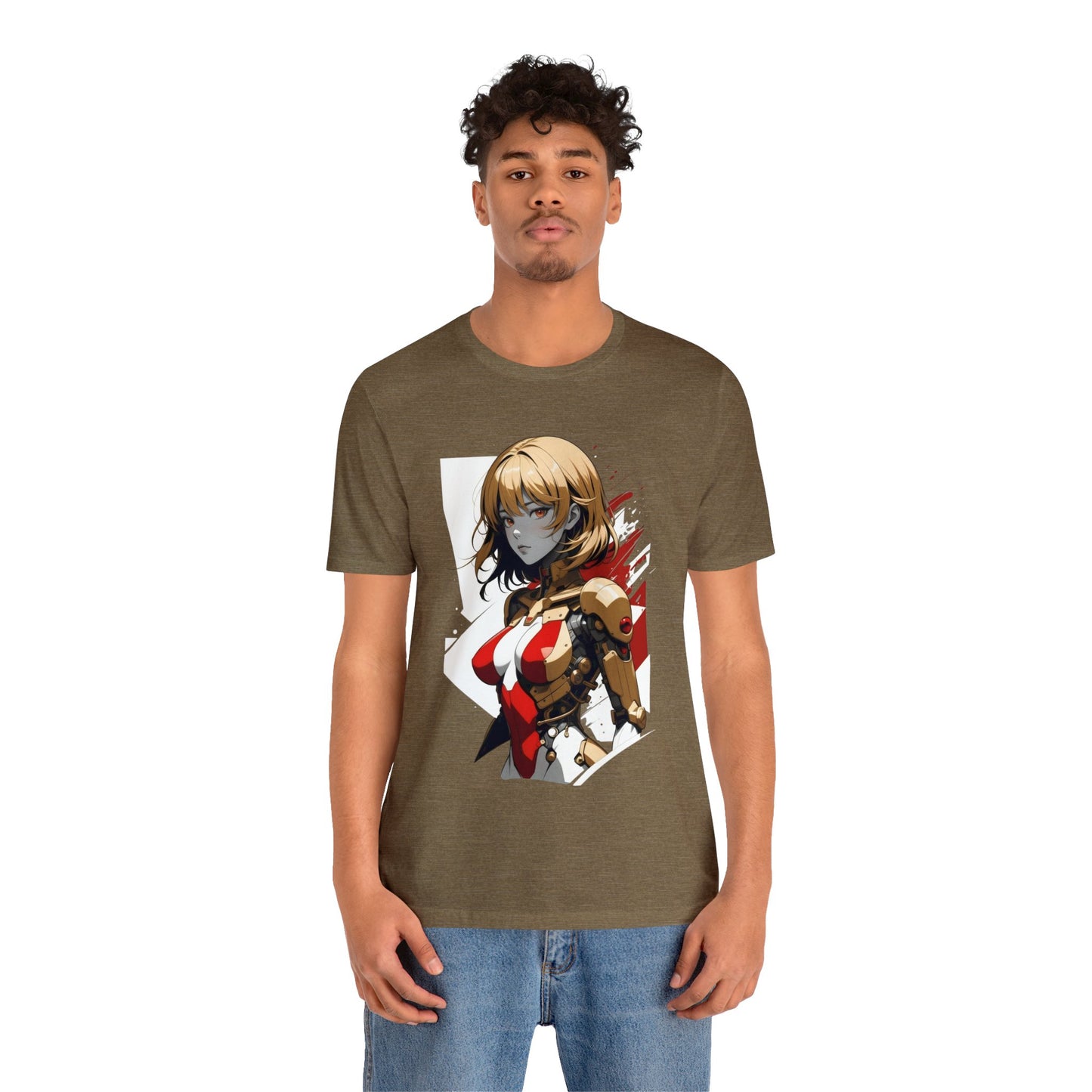 Kǎtōng Piàn - Mecha Girl Collection - Camila - Unisex Jersey Short Sleeve Tee Printify