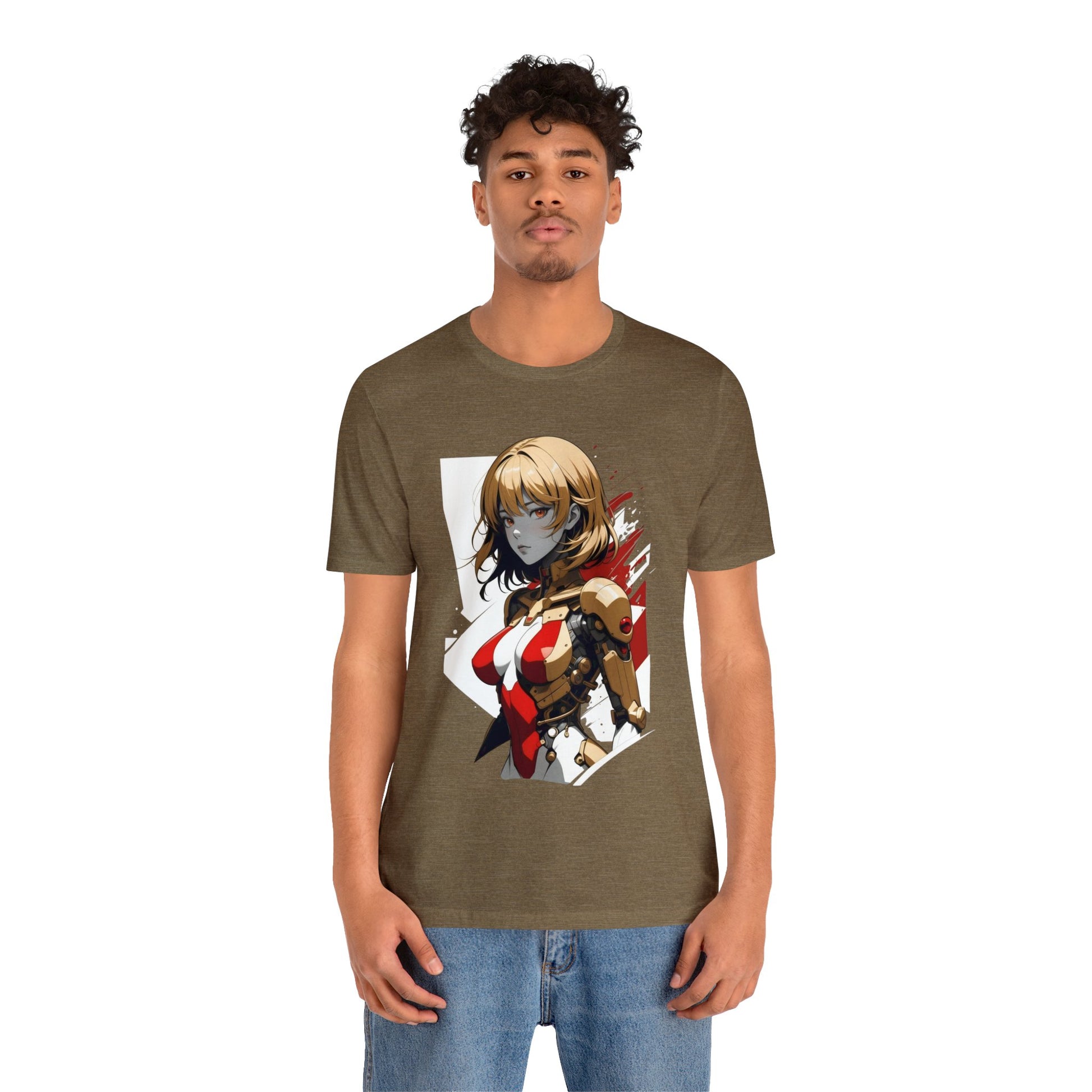Kǎtōng Piàn - Mecha Girl Collection - Camila - Unisex Jersey Short Sleeve Tee Printify