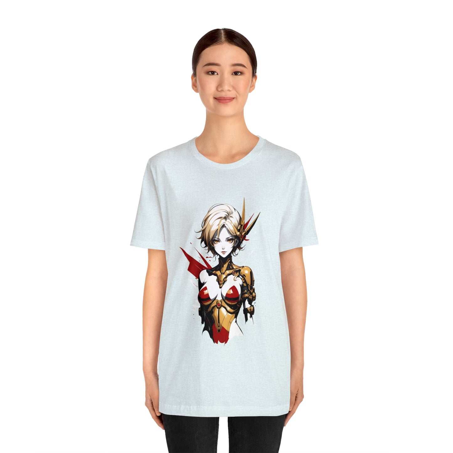 Kǎtōng Piàn - Mecha Girl Collection - Scarlett - Unisex Jersey Short Sleeve Tee Printify