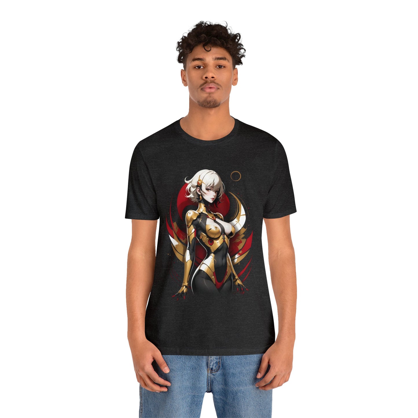 Kǎtōng Piàn - Mecha Girl Collection - Emily - Unisex Jersey Short Sleeve Tee Printify