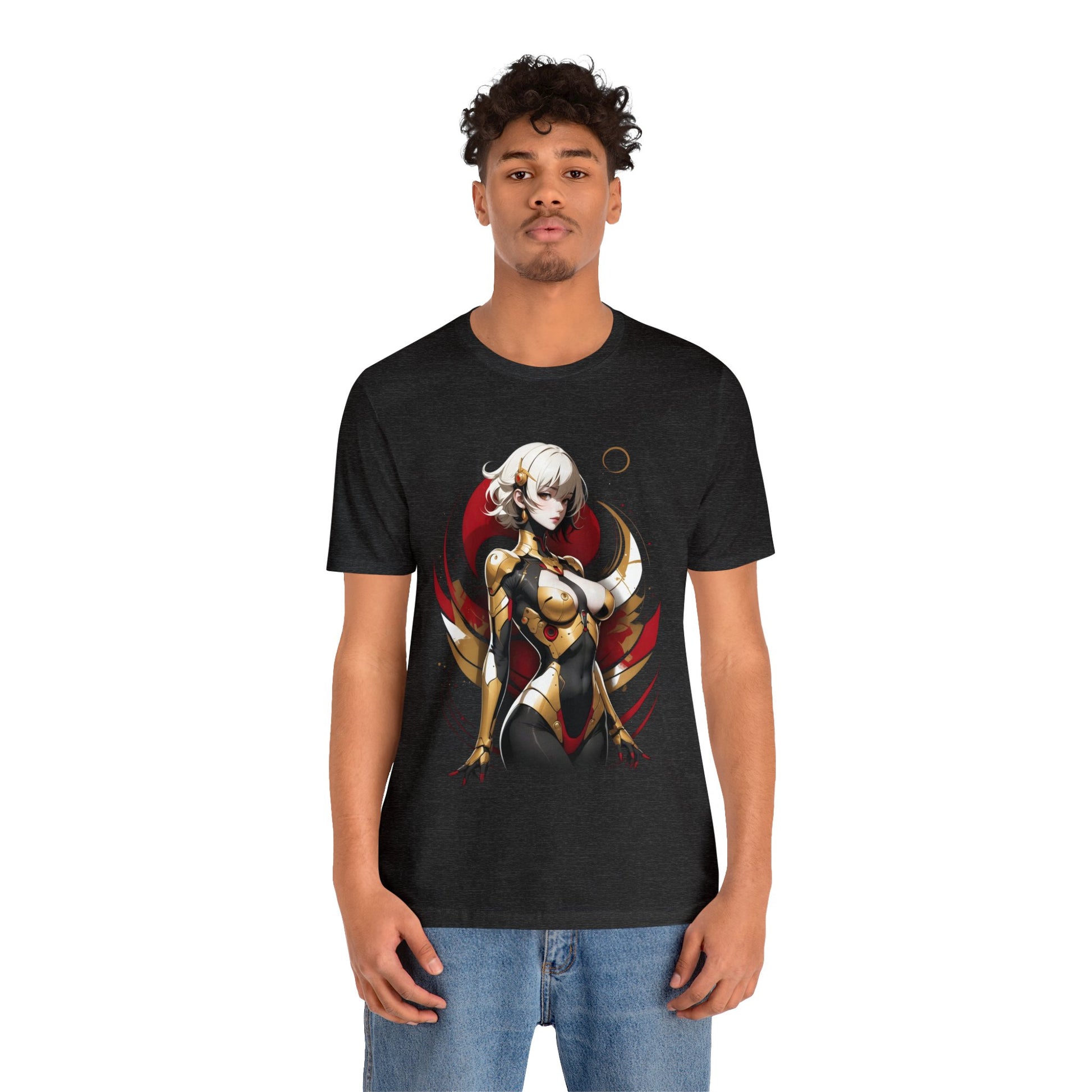 Kǎtōng Piàn - Mecha Girl Collection - Emily - Unisex Jersey Short Sleeve Tee Printify