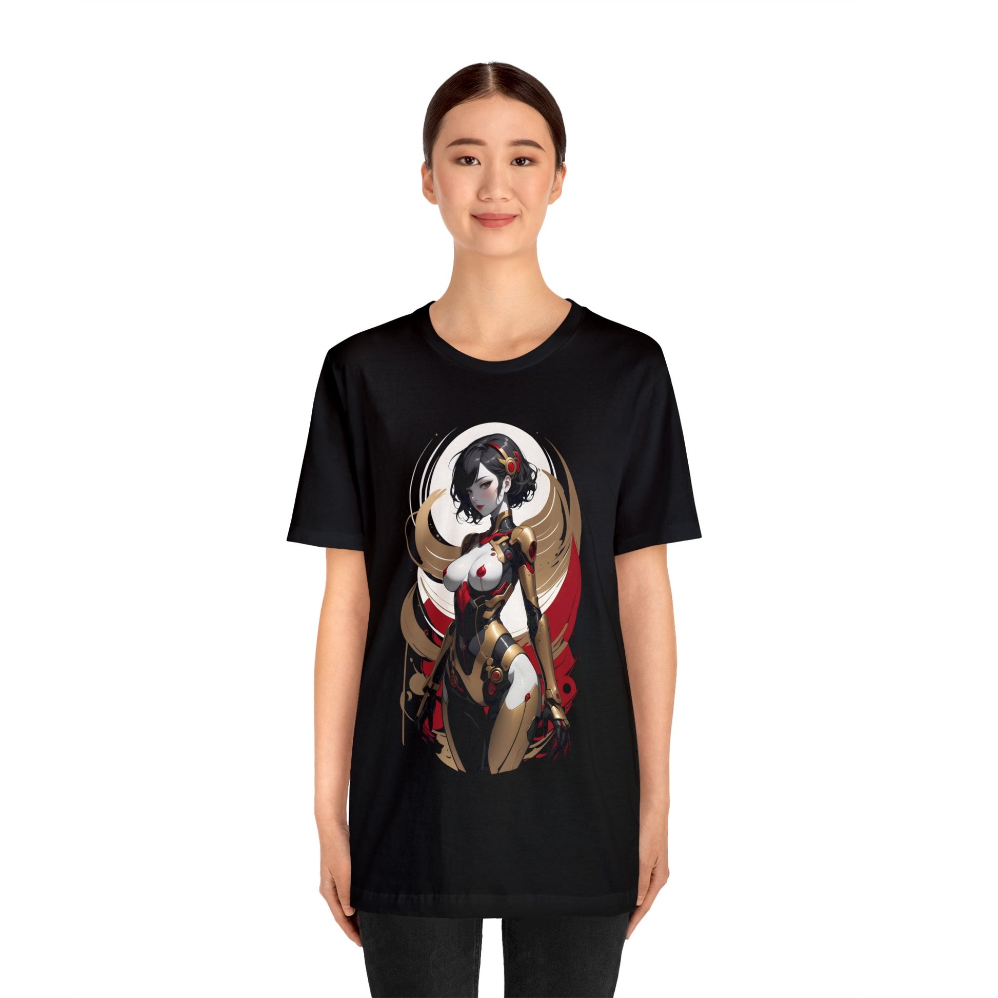 Kǎtōng Piàn - Mecha Girl Collection - Luna - Unisex Jersey Short Sleeve Tee Printify